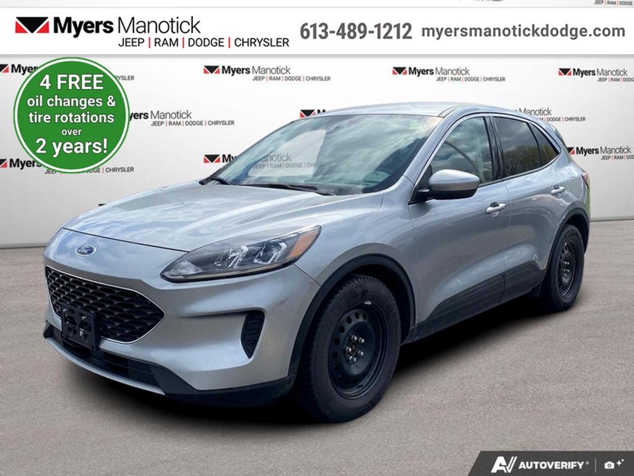 <b>Heated Seats,  Aluminum Wheels,  Android Auto,  Apple CarPlay,  Remote Start!</b><br> <br>  Compare at $17668 - Our Price is just $17153! <br> <br>With limitless capability and confidence, the Ford Escape is ready for wherever your next adventure takes you. This 2021 Ford Escape is for sale today in Manotick.<br> <br>The Ford Escape was built for an active lifestyle and offers plenty of options for you to hit the road in your own individual style. Whether you need a family SUV for soccer practice, a capable adventure vehicle, or both, the versatile Ford Escape has you covered. Built for those who live on the go, the Ford Escape was made to be unstoppable.<br> <br>This SUV has 134,171 km. Its Grey in colour and is completely accident free based on the <a href=https://vhr.carfax.ca/?id=H3wAVLgUzIHsjwm6LK+yvcZZTk39tifY target=_blank>CARFAX Report</a>. It has an Automatic transmission and is powered by a 181HP 1.5L 3 Cylinder Engine. <br> <br> Our Escapes trim level is SE. Upgrading to this Ford Escape SE is a great choice as it comes loaded with heated front seats, stylish aluminum wheels and Fords SYNC 3 infotainment system complete with a large touchscreen, Apple CarPlay and Android Auto. Additional features include SiriusXM radio, FordPass Connect 4G LTE, a smart device remote starter and unique exterior accents. For added convenience and safety this Escape also comes with a 60-40 split-folding rear seat, remote keyless entry with a proximity key plus Ford Co-Pilot360 that features lane keep assist, a rear view camera, blind spot detection, automatic emergency braking and cross traffic alert. This vehicle has been upgraded with the following features: Heated Seats, Aluminum Wheels, Android Auto, Apple CarPlay, Remote Start, Ford Co-Pilot360, Lane Keep Assist.<br> To view the original window sticker for this vehicle view this <a href=http://www.windowsticker.forddirect.com/windowsticker.pdf?vin=1FMCU0G62MUA43616 target=_blank>http://www.windowsticker.forddirect.com/windowsticker.pdf?vin=1FMCU0G62MUA43616</a>. <br/><br> <br>To apply right now for financing use this link: <a href=https://CreditOnline.dealertrack.ca/Web/Default.aspx?Token=3206df1a-492e-4453-9f18-918b5245c510&Lang=en target=_blank>https://CreditOnline.dealertrack.ca/Web/Default.aspx?Token=3206df1a-492e-4453-9f18-918b5245c510&Lang=en</a><br> <br/>Buy this vehicle now for the lowest weekly payment of <b>$65.55</b> with $0 down for 84 months @ 9.99% APR O.A.C. ( Plus applicable taxes - and licensing fees ). See dealer for details. <br><br>If youre looking for a Dodge, Ram, Jeep, and Chrysler dealership in Ottawa that always goes above and beyond for you, visit Myers Manotick Dodge today! Were more than just great cars. We provide the kind of world-class Dodge service experience near Kanata that will make you a Myers customer for life. And with fabulous perks like extended service hours, our 30-day tire price guarantee, the Myers No Charge Engine/Transmission for Life program, and complimentary shuttle service, its no wonder were a top choice for drivers everywhere. Get more with Myers! <br>*LIFETIME ENGINE TRANSMISSION WARRANTY NOT AVAILABLE ON VEHICLES WITH KMS EXCEEDING 140,000KM, VEHICLES 8 YEARS & OLDER, OR HIGHLINE BRAND VEHICLE(eg. BMW, INFINITI. CADILLAC, LEXUS...)<br> Come by and check out our fleet of 30+ used cars and trucks and 40+ new cars and trucks for sale in Manotick.  o~o