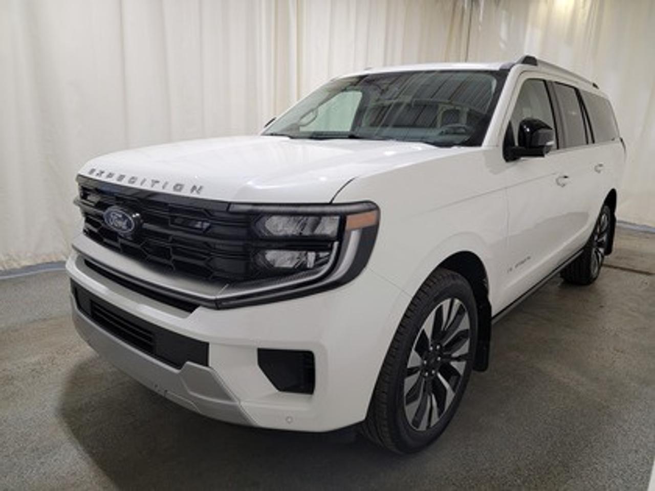 The 2026 Ford Expedition Platinum Max 600A 4WD shines in Star White Metallic, this premium SUV is powered by a robust 3.5L EcoBoost V6 Engine paired with a 10-speed automatic transmission. With 400 horsepower and 480 lb-ft of torque, it delivers dynamic performance, giving a highway/city fuel economy of 13.3L/100km (21 Miles per gallon).

Key Features:
Ford Co-Pilot360® Active 2.0
20 x 8.5 Ebony Bright Machined Aluminum
Heated & Cooled Front Leather Trimmed Seats
Second Row Heated Seats
B&O® Sound System by Bang & Olufsen
360-Degree Zone Lighting
Power Panoramic Vista Roof® with Power Shade
Rain Sensing Wipers 
Pro Power Onboard  400 W
LED Taillamps
Power Liftgate
Universal Garage Door Opener
Engine Block Heater
Driver Pack

This vehicle comes with the All-Weather Packageready to take on any season!
Snow, rain, mud, or sunshinethis vehicle is built for it all! The All-Weather Package adds extra protection where it matters most, with premium mud flaps to shield your paint from road debris, all-weather floor mats to protect your interior from lifes messes, and Xpel paint protection to help guard against those infuriating rock chips. Drive with confidence, knowing your investment is protected from Regina's elements.

Bennett Dunlop Ford, proudly serving Regina for over 40 years, is conveniently located at 770 Broad Street. With over 3,500 Google reviews, our reputation reflects our commitment to providing a fast, easy, and enjoyable vehicle-buying experience. We eliminate the hassle with no admin or documentation fees, transparent upfront pricing that lets you shop with total confidence. But were more than just a dealershipwere driven to make a difference by supporting local community initiatives and events that matter to you. Visit Bennett Dunlop Ford today and experience why were Reginas trusted choice for quality vehicles, exceptional service, and a genuine commitment to driving change in our community!
