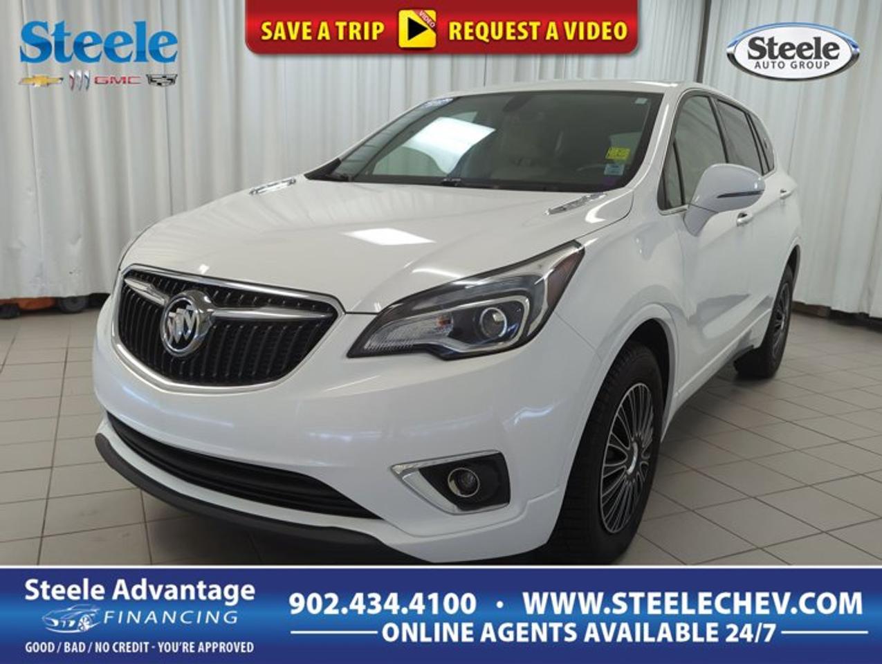 The 2019 Buick Envision Preferred is a smart choice for drivers who want a refined compact SUV with confident all-wheel drive and everyday practicality. Offered by Steele Chevrolet Buick GMC in Dartmouth, this used Buick Envision comes finished in White and shows 117,584 km on the odometer.Its clean exterior, four-door layout, automatic transmission, and 2.5-litre gas I4 engine make it well suited for commuting, family use, and highway travel. The Envision Preferred delivers a composed ride, easy road manners, and the added confidence of all-wheel drive for changing Atlantic Canadian conditions.FEATURES OF THE Envision PreferredWhite exterior with four-door practicalityAutomatic transmission for smooth daily drivingAll-wheel drive for added confidence2.5-litre DOHC gas I4 engineADVANCED SAFETY FEATURESFour-wheel anti-lock braking for controlled stopsStability support for better road mannersTraction management for slippery road conditionsRear doors support family-friendly accessThe 2019 Buick Envision Preferred was designed to balance comfort, visibility, and control in a compact SUV shape. Its elevated seating position helps give a clearer view of the road ahead, while the all-wheel-drive system adds reassurance when roads are wet, snowy, or uneven.PERFORMANCE AND EFFICIENCY2.5-litre engine supports smooth everyday powerDOHC design promotes responsive engine operationAutomatic transmission delivers easy accelerationAll-wheel drive boosts year-round tractionThis Buick Envision Preferred focuses on calm, predictable performance. The 2.5-litre four-cylinder engine is a practical fit for daily driving, offering steady power delivery for city streets and highway merging. Paired with an automatic transmission, it helps create a relaxed and easygoing driving experience.COMFORT AND CONVENIENCEFour doors allow easy passenger entryCompact SUV size suits urban drivingRaised ride height aids visibilityComfortable cabin layout supports daily useInside, the 2019 Buick Envision Preferred offers the versatility many drivers want from a compact SUV. It is easy to enter and exit, simple to park, and sized well for busy lots, neighbourhood streets, and regular errands. The cabin layout is practical and built for routine use.TECHNOLOGY AND CONNECTIVITYClear driver information placed within reachAutomatic transmission simplifies everyday operationStraightforward controls support easy useModern SUV design feels user-friendlyThis Buick Envision Preferred keeps the driving experience simple and approachable. Controls are arranged for daily convenience, and the overall design supports a clear, uncluttered feel from behind the wheel. It is a vehicle that suits drivers who value ease of use over unnecessary complexity.CARGO SPACERear cargo area supports daily errandsSUV shape allows flexible loading spaceFour-door access helps loading passengersCompact footprint remains practical and usefulThe cargo area in the 2019 Buick Envision Preferred is well suited for groceries, travel bags, sports gear, and day-to-day hauling. Its compact SUV design gives you usable storage without making the vehicle feel oversized, which is ideal for drivers who want versatility in a manageable package.AWARDS & RECOGNITIONSTop Safety Pick, Insurance Institute for Highway Safety, 2019WHAT OTHER OWNERS LIKEQuiet ride quality on daily drivesConfident all-wheel drive in poor weatherEasy-to-manage size for city parkingComfortable road manners on longer tripsFor drivers in Dartmouth looking for a well-rounded used SUV, this 2019 Buick Envision Preferred stands out with practical size, composed performance, and all-weather capability. Its White exterior, automatic transmission, all-wheel drive system, and 2.5-litre DOHC gas engine make it a solid option for many driving needs.This 2019 Buick Envision Preferreds VIN is: LRBFX1SA5KD020336.