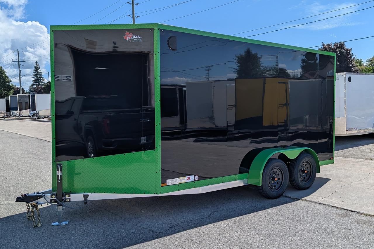 2025 Canadian Trailer Company 7x14 V Nose Cargo Trailer Aluminum Tandem Axle Photo8