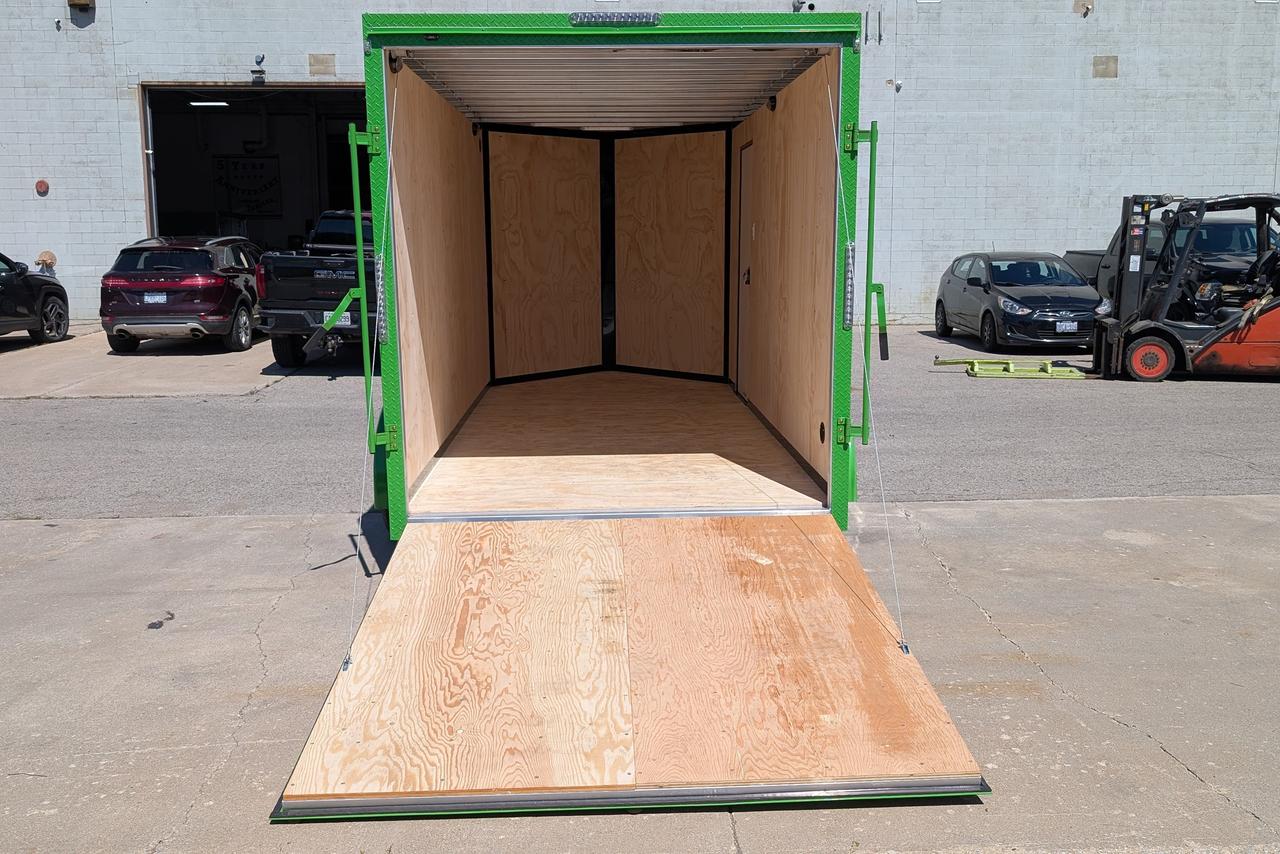 2025 Canadian Trailer Company 7x14 V Nose Cargo Trailer Aluminum Tandem Axle Photo10