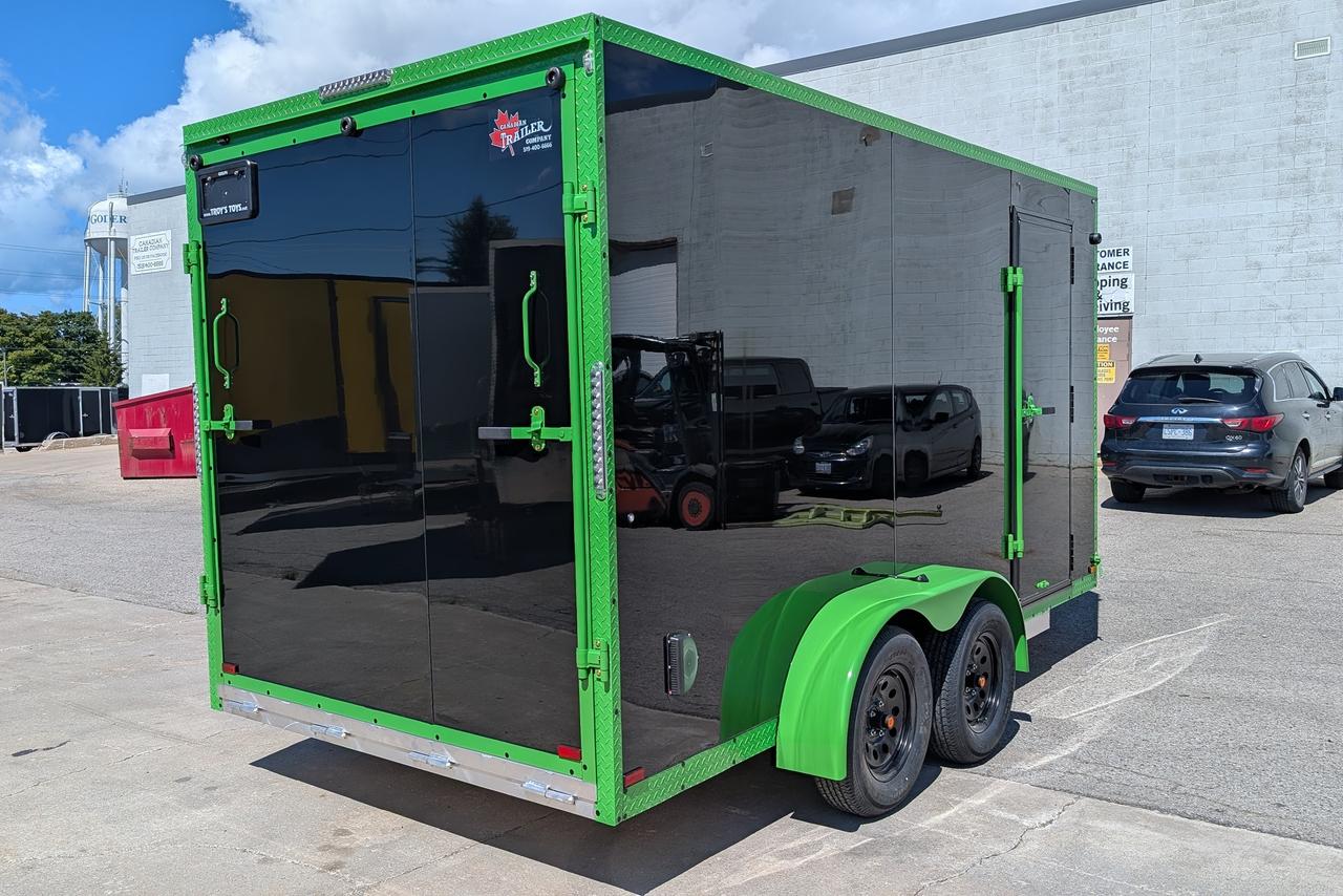 2025 Canadian Trailer Company 7x14 V Nose Cargo Trailer Aluminum Tandem Axle Photo3