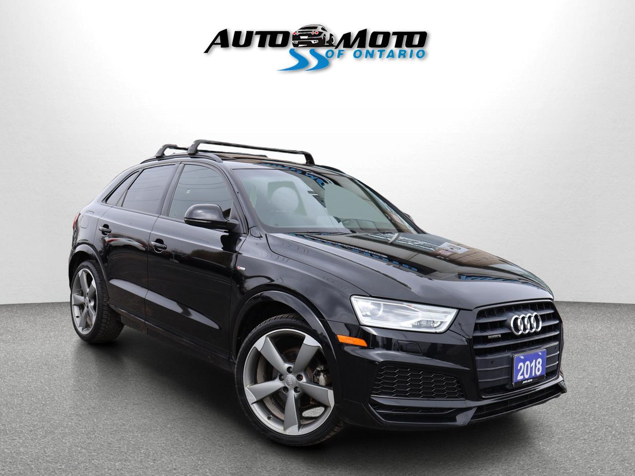 Used 2018 Audi Q3 PROGRESSIV S-LINE AWD CERTIFIED *ACCIDENT FREE* CAMERA NAV BLUETOOTH LEATHER HEATED SEATS PANO ROOF CRUISE ALLOYS for sale in Burlington, ON