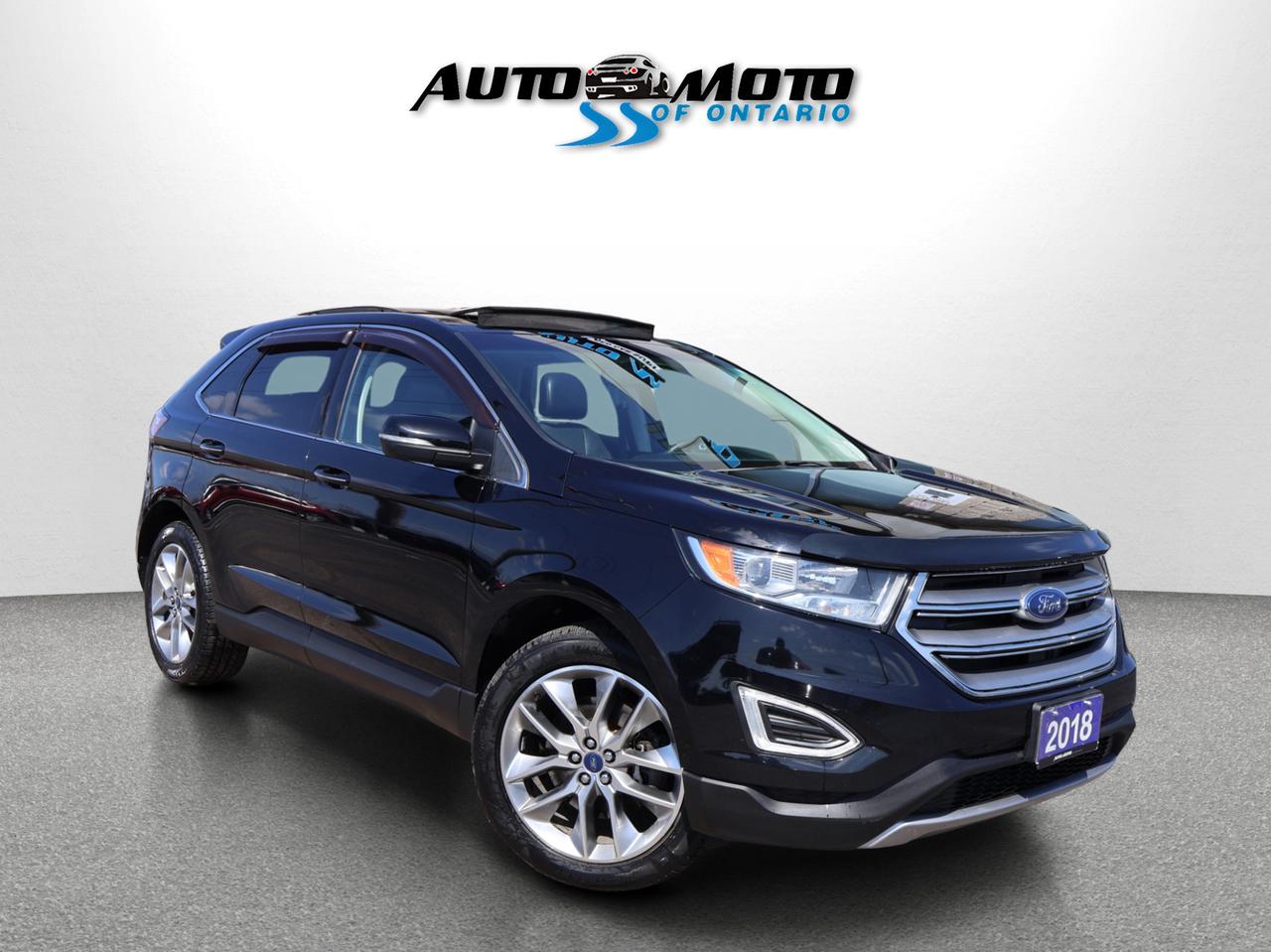 2018 Ford Edge V6 TITANIUM AWD CERTIFIED *2nd WINTER* CAMERA NAV BLUETOOTH LEATHER HEATED SEATS PANO ROOF CRUISE ALLOYS Photo