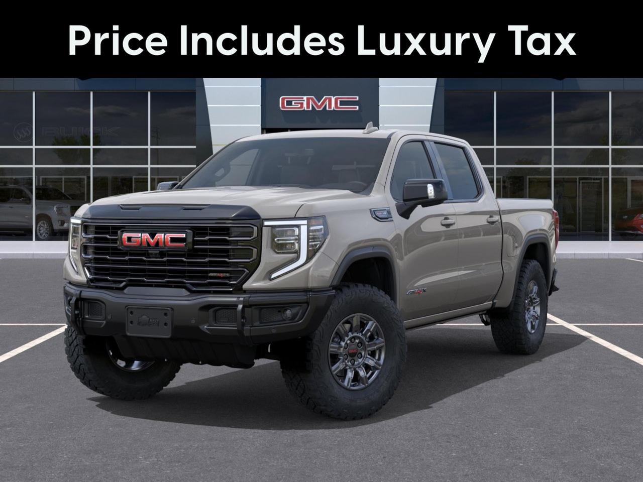 Price Includes Added Accessories Plus 	3 Years Sirius XM | LPO - Black Badging Package | Exhaust System--Active, Sport Mode enabled | Engine Block Heater
The 2026 GMC Sierra 1500 AT4X is built for those who demand more from their truck  whether thats conquering backcountry terrain or arriving in serious style. With a 6.2L V8, factory-applied spray-on bedliner, Goodyear Wrangler Territory MT tires, and a multicolour 15 Head-Up Display, this AT4X is specd for performance-minded drivers who dont compromise.

- 6.2L 8-cylinder engine with 4WD for serious off-road and towing capability
- Goodyear Wrangler Territory MT LT275/70R18 tires  purpose-built for off-road traction
- Multicolour 15 Diagonal Head-Up Display for at-a-glance driving data
- GMC MultiPro Tailgate with six load/access configurations for versatile hauling
- Spray-on pickup bedliner with GMC logo for durable, long-term bed protection
- Coastal Dune exterior paired with Obsidian Rush interior  a distinctive, premium combination
- Power sunroof, heated steering wheel, and dual-zone automatic climate control for all-season comfort
- Trailer Side Blind Zone Alert and Rear Cross Traffic Braking for confident towing and maneuvering

With only 10 km on the odometer, this is your chance to get into a brand-new Sierra 1500 AT4X before someone else does. Visit us at Birchwood Chevrolet Buick GMC, start your purchase online at birchwoodchevrolet.ca, or book a test drive today  our team is ready to make the process straightforward and pressure-free.
See three brands under one roof at Birchwood Chevrolet Buick GMC  the only place in Winnipeg where you can compare GMC, Chevrolet, and Buick all in one visit. Save yourself some time, see a great selection, and learn everything you need to know. 

Your Experience is Everything at Birchwood Chevrolet Buick GMC. 

Click, call (204) 837-5811, or visit Birchwood Chevrolet Buick GMC at the Birchwood Auto Park, 3965 Portage Avenue West at the Perimeter.

Dealer Permit #4240.
Dealer permit #4240