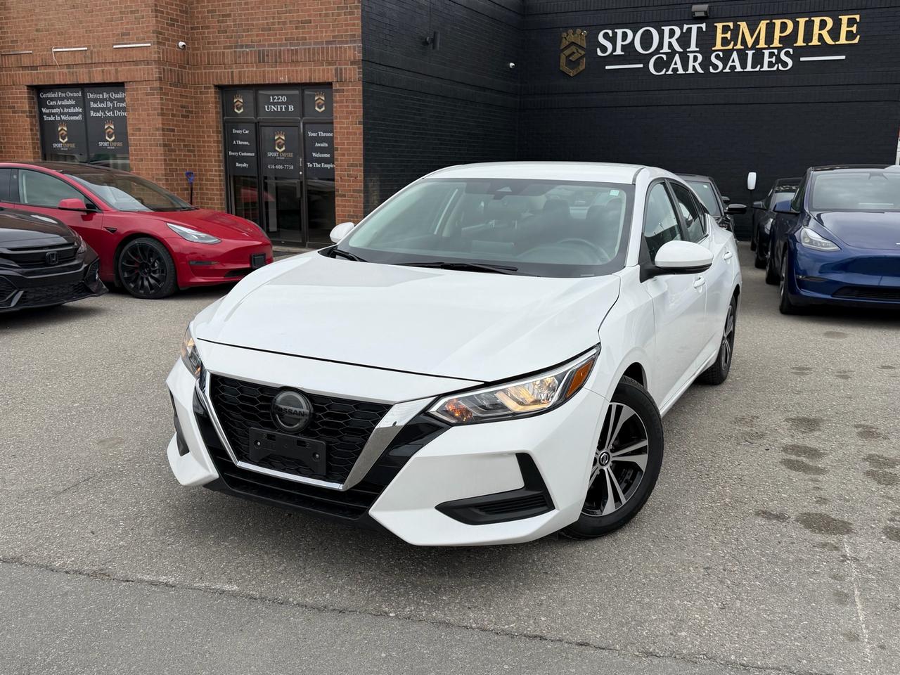 <p>*FULLY LOADED* *SV* *FWD* *HEATED SEATS* *AUTOMATIC* *BLIND SPOT MONITORING* *REVERSE CAMERA* Safety Certificate NOT included in the price |SAFETY: $699Year :2022Make: NissanModel: SentraTrim: SV CVTKms: 70,016Price: $13,880 cash price: $14,880&nbsp; Sport Empire Cars offering a beautiful Nissan Sentra SV with ONLY 70,016 kms!! For the affordable price of $13<span id=jodit-selection_marker_1777589098469_28142961105287023 data-jodit-selection_marker=start style=line-height: 0; display: none;></span>,880+HST and licensing. Beautiful White exterior with a Gray fabric interior. Professionally detailed and ready to go. Perfect combination of reliability, comfort and luxury. Buy with Trust with an Ontario registered dealer. Please note: The listed price is a finance-only special. If you wish to purchase the vehicle with cash, a $1,000 premium will be added to the sale price.** In accordance with OMVIC regulations, please be advised that the vehicle being offered is not currently certified, e-tested or drivable.Certification is available for an additional fee starting from $699. With our safety package the vehicle comes with a 36 day safety standard warranty, complimentary oil change and inspection reportVIN: 3N1AB8CVXNY248034</p>