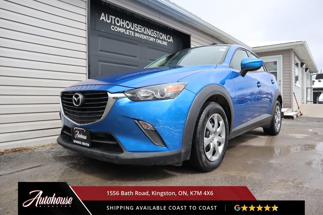 <p>The <strong>2017 Mazda CX-3 GX</strong><span style=color:rgba( 0 , 0 , 0 , 0.9 )>  Featuring a 2.0-liter Skyactiv-G inline-4 achieving an <strong>estimated 8.8 L/100km city and 7.1 L/100km highway fuel efficiency.</strong> The GX trim showcases premium cloth seating, including a 6-way manual driver seat, leather-wrapped steering wheel with audio controls, push-button start, and Mazda Connect 7-inch touchscreen with Commander control, Bluetooth hands-free phone and audio streaming, USB connectivity, and a 6-speaker audio system. Safety features include Dynamic Stability Control with traction control, ABS with electronic brake-force distribution, Smart City Brake Support, rearview camera, and advanced front airbags with seat-belt pretensioners. Additional features include keyless entry, heated power side mirrors, and a clean CARFAX.</span></p>
