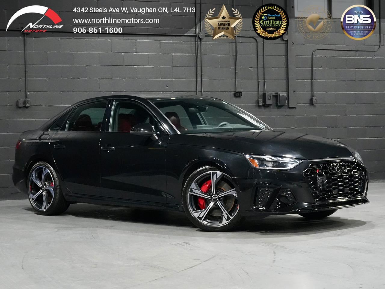 ***QUALIFY FOR A 4 YEAR WARRANTY ON OUR VEHICLES TODAY!!!

Vehicle Options Include: 
Sunroof, Navigation, Rearview Camera, Bang and Olufsen Sound System, Keyless Ignition and Entry, Eco Stop/Start, 3-Zone Climate Control, Heated, Memory and MAssage Seats, Heated Steering Wheel, Paddle Shifters, Parking Aid, Adaptive Cruise Control, Speed Warning, Traffic Sign Warning, Distance Warning, Bluetooth Connectivity, Audio Voice Control, CLEAN CARFAX, Mythos Black on Red


Northline Motors is a 5 star, family-owned dealership that prides itself on strong family values and a commitment to excellence. As consecutive winners of the Peoples Top Choice Award in the GTA, recognized as one of the Top Three Best Dealers in Vaughan by Top Three Rated, named Best Canadian Business by the Canada Business Review Board, and accredited by the Better Business Bureau with an A+ rating, our dedication to quality truly stands out. Weve also been honored with the Readers Choice Award in Vaughan. Visit our website for weekly updates on our exciting inventory, or stop by our pressure free, friendly showrooms - coffee and tea are always on us-to experience luxury, comfort, and innovation firsthand. With over 12 years of industry experience, we understand your needs and work tirelessly to deliver an exceptional experience every time. Our competitive prices and extensive selection of premium vehicles are backed by full transparency, comprehensive vehicle history reports, extended warranties, and aftermarket services. Serving customers nationwide, we invite you to call or visit today and become part of the ever growing Northline family. 

Please note: Prices exclude applicable taxes and licensing fees. All vehicles, unless otherwise specified, can be certified for an additional $999; otherwise, as per OMVIC regulations, the vehicle is not drivable, certified, or e tested. 

Although every effort is made to ensure the information provided is accurate and up-to-date, we do not take responsibility for any errors, omissions, or typographical mistakes found on our pages, including vehicle options. Additionally, prices are subject to change without notice. To ensure you have the most up-to-date information, please contact our sales team.
