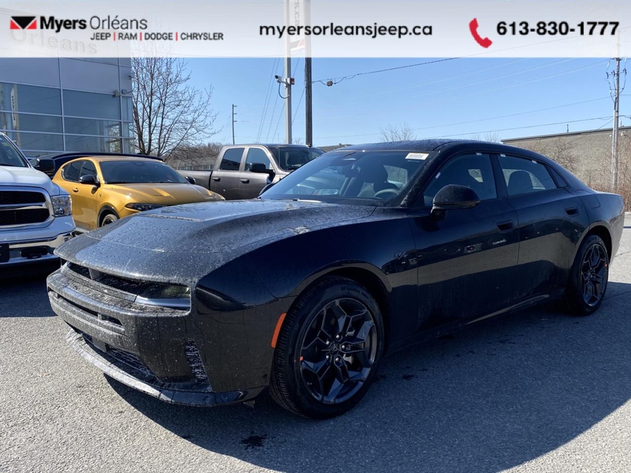 <b>Adaptive Cruise Control, Remote Start, Lane Keep Assist, Collision Mitigation</b><br> <br> With its aggressive stance and unmistakable attitude, the 2026 Dodge Charger continues to define American performance in pure form. <br> <br>The 2026 Dodge Charger embodies the evolution of the modern muscle car, combining raw power with advanced innovation. Its refined interior, intuitive technology, and commanding performance create a driving experience thats both thrilling and sophisticated. With bold design, powerful engines, and next-generation features, the Charger remains an icon of performance and presence on every road.<br> <br>This Diamond Black Crystal Pearl sedan has an Automatic transmission. <br> <br> Our Chargers trim level is R/T 2-Door. This trim blends classic muscle car attitude with modern comfort and technology. Its athletic stance, bold LED lighting, and aerodynamic design capture attention from every angle, while the sport-tuned suspension and limited-slip differential deliver precision handling and confident control. Inside, drivers enjoy a driver-focused cockpit featuring a 12.3-inch Uconnect touchscreen, Apple CarPlay and Android Auto connectivity, and a premium sound system. Dual-zone automatic climate control, adaptive cruise control, and advanced safety assists like Blind Spot Detection and Lane Keep Assist add everyday ease to high-performance driving.<br><br> View the original window sticker for this vehicle with this url <b><a href=http://www.chrysler.com/hostd/windowsticker/getWindowStickerPdf.do?vin=2C3CDANP7TR258947 target=_blank>http://www.chrysler.com/hostd/windowsticker/getWindowStickerPdf.do?vin=2C3CDANP7TR258947</a></b>.<br> <br>To apply right now for financing use this link: <a href=https://www.myersorleansjeep.ca/apply-for-financing/ target=_blank>https://www.myersorleansjeep.ca/apply-for-financing/</a><br><br> <br/>    4.99% financing for 96 months. <br> Buy this vehicle now for the lowest weekly payment of <b>$202.20</b> with $0 down for 96 months @ 4.99% APR O.A.C. ( Plus applicable taxes -  **Rebates may not be applicable on all purchase types [cash, lease, or finance]. Eligibility and conditions may vary. Please see dealer for full details and confirmation of eligibility.   / Total Obligation of $84117  ).  Incentives expire 2026-04-30.  See dealer for details. <br> <br>The road to new driving experiences begins in our inventory, where youll find an incredible array of brand-new cars, trucks, minivans, and SUVs, including two of our bestselling models, the Dodge Ram 1500 and the Dodge Grand Caravan. If you want to know what the cutting edge of automotive technology looks like, all you have to do is visit Myers Orleans Jeep! Each model comes loaded with the convenient features and cool technology that help make every trip memorable. Looking for additional everyday luxury at a price thats incredibly wallet-friendly? Choose from our selection of quality pre-owned models! If you can think of a road, our friendly and knowledgeable sales team will help you find the perfect vehicle to drive it.<br><br>We may be a well-established dealership thats been part of the community for many years, but that doesnt mean were stuck in the past! At Myers Orleans Jeep, were proud to provide a fresh, modern approach to car buying. Using our array of online tools, you can browse our extensive inventory, schedule a service appointment, order parts, and even apply for credit from wherever youve got a connection. Our goal is to create relationships that will last, and we know that the best way to do this is by providing a dealership experience thats based on honesty, transparency, trust, and a commitment to customers. Stop by today and discover all the ways we go above and beyond for you.<br><br> Come by and check out our fleet of 30+ used cars and trucks and 80+ new cars and trucks for sale in Orleans.  o~o