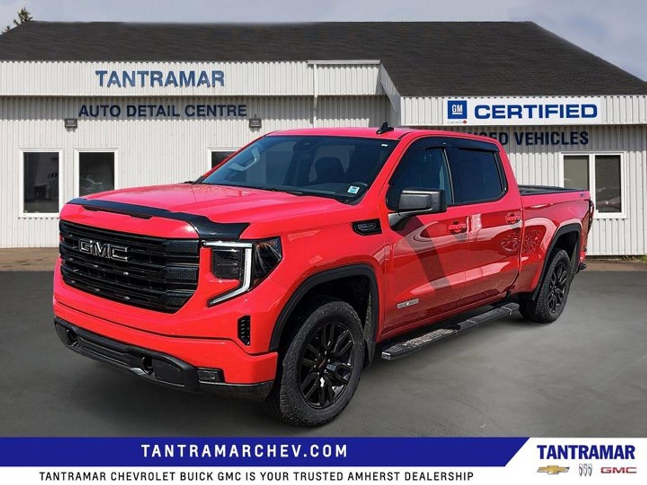 Recent Arrival! Odometer is 20509 kilometers below market average! Cardinal Red 2024 GMC Sierra 1500 Elevation 4WD 10-Speed Automatic EcoTec3 5.3L V8Value Market Pricing, 10-Speed Automatic, 4WD, Black Cloth.Certified. GM Certified Details:* 3 months or 5,000 kilometres (whichever comes first) which can be extended or upgraded to an even more comprehensive Certified Pre-Owned Vehicle Protection Plan* 150+ Point Inspection* 3.99% Financing for 24 Months On Selected Certified Pre-Owned Vehicles 24 Months - 3.99% 36 Months  3.99% 48 Months  3.99% 60 Months - 3.99% 72 Months  4.99% 84 Months - 4.99% Rate valid for the period from February 3, 2026 - March 31, 2026* 24/7 roadside assistance for 3 months or 5,000 km (whichever comes first)* 1-month OnStar trial and sign up for a paid plan to enjoy the first two months on us. GM Owner Centre and Mobile App. Free SiriusXM Trial* Exchange policy is 30 days or 2,500 kilometres, whichever comes first