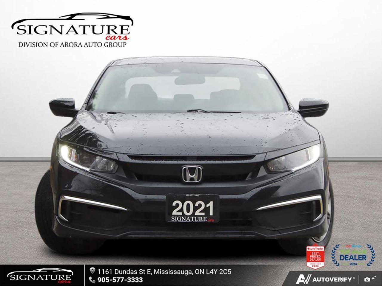 2021 Honda Civic LX No Accident Lane Assist Carplay Heated Seats Photo