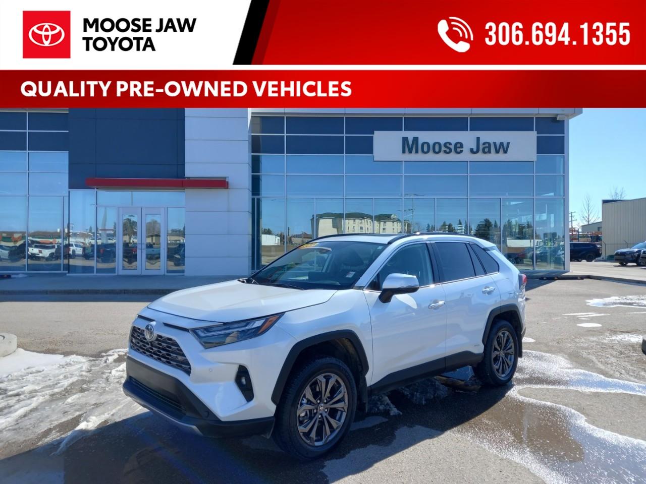 Used 2023 Toyota RAV4 Hybrid Like-new 2023 Toyota RAV4 Hybrid Limited – top of the line! for sale in Moose Jaw, SK