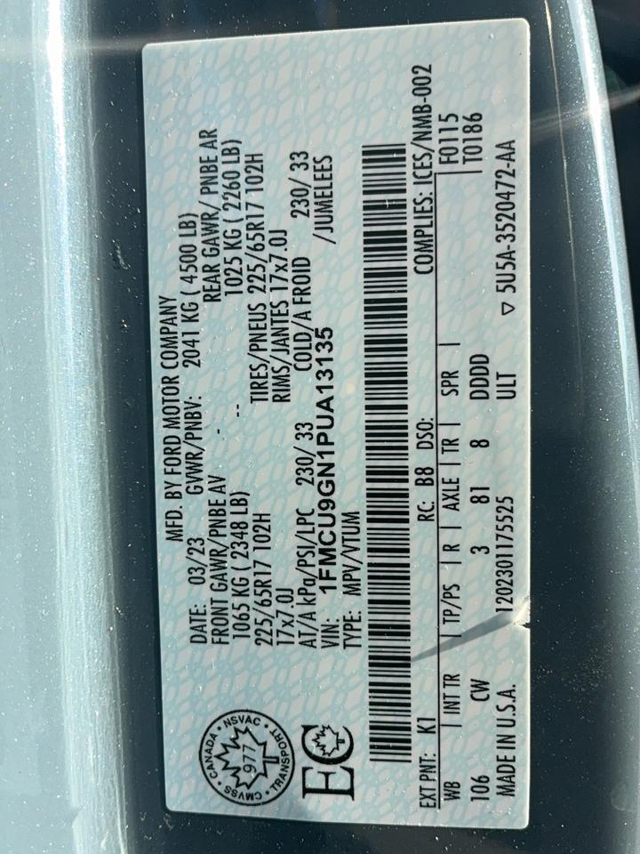 2023 Ford Escape Active AWD 1.5L3cylGas HeatedSeats&SterringWheel Photo