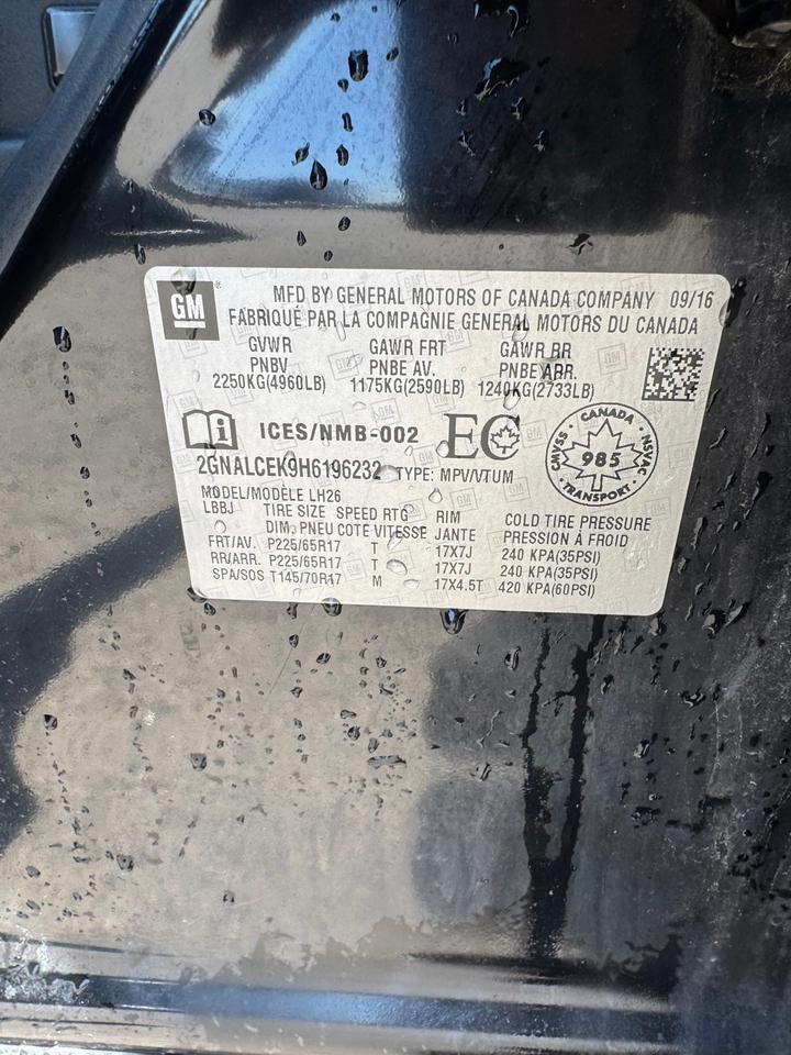 2017 Chevrolet Equinox LT, ONE OWNER, NO ACCIDENTS, CERTIFIED Photo