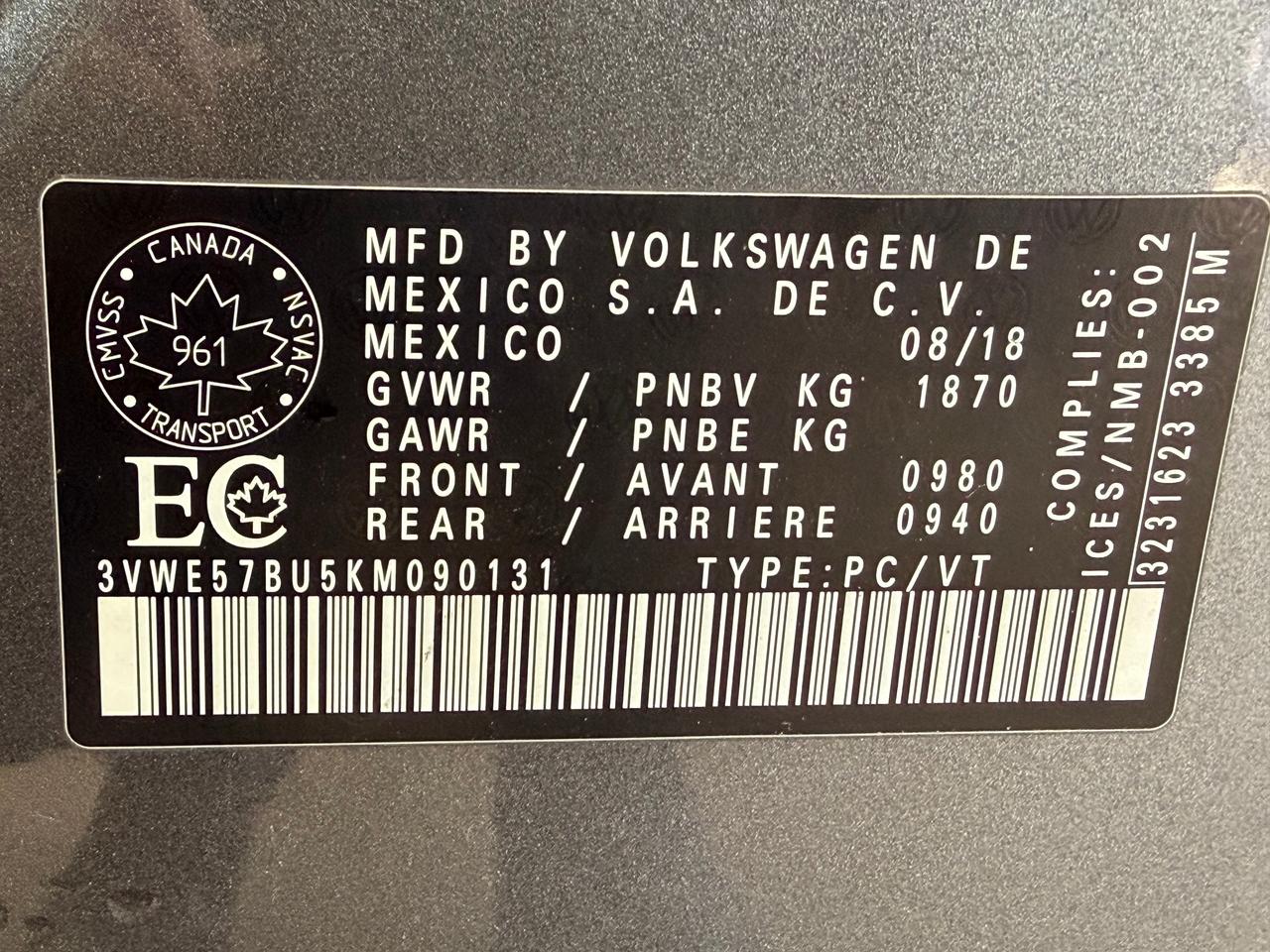 2019 Volkswagen Jetta Highline+Sunroof+New Tires+CLEAN CARFAX++ Photo48