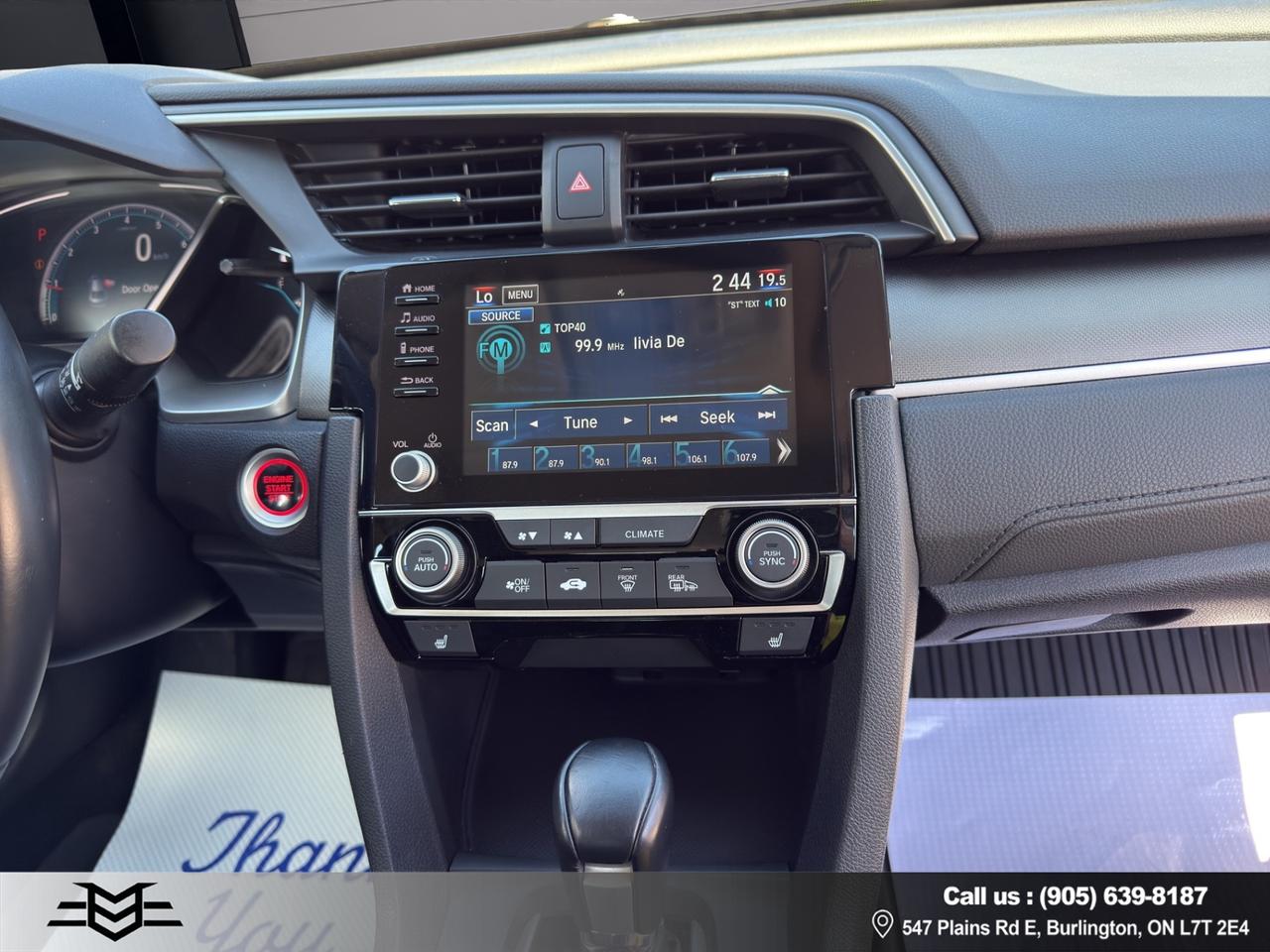 2020 Honda Civic EX - Automatic - 4 Years Warranty Available !!! Photo