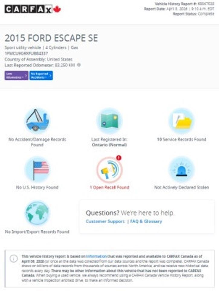 2015 Ford Escape SE AWD Photo