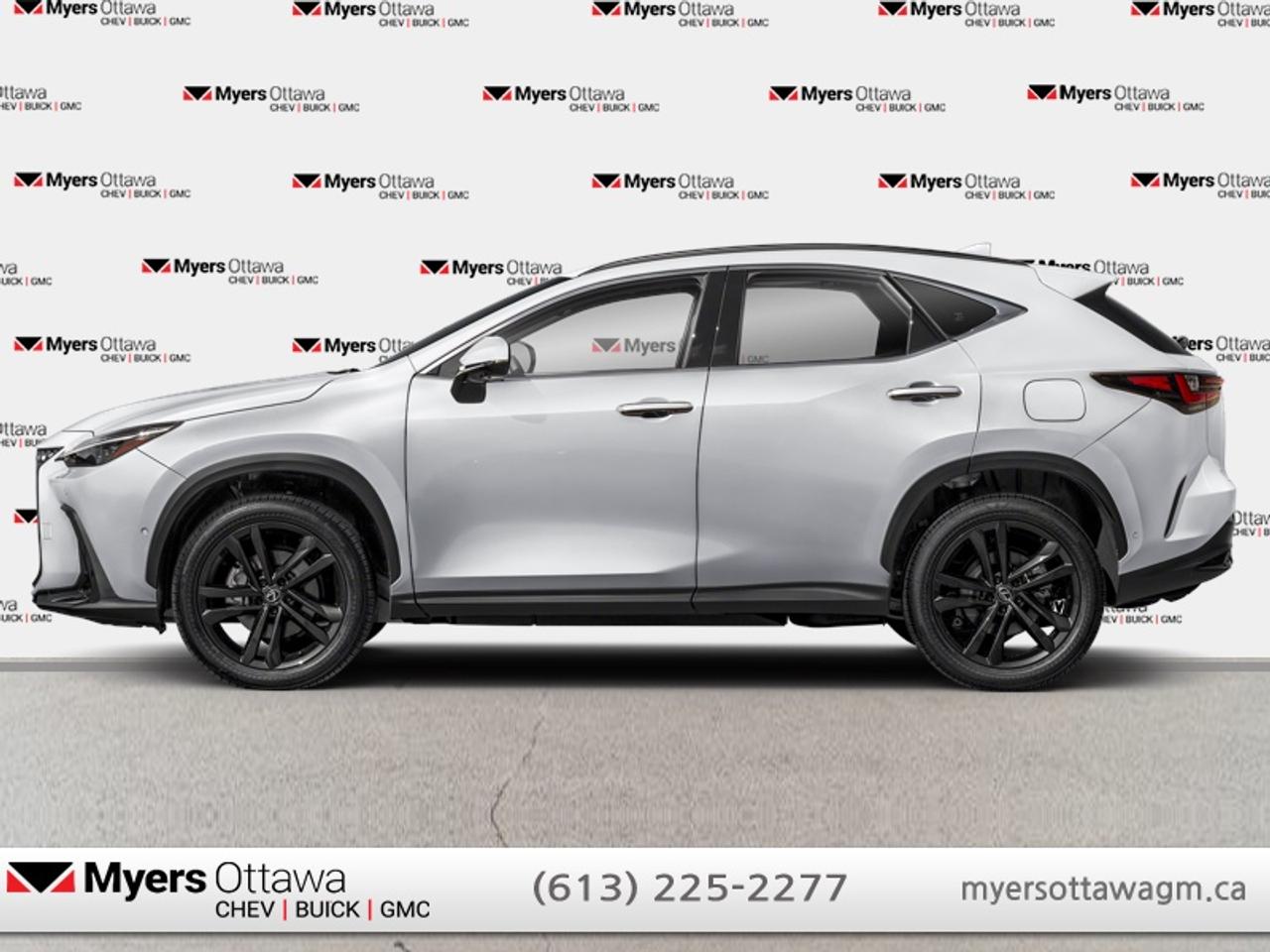 Compare at $64375 - Myers Cadillac is just $62500! <br> <br>LIKE NEW- NX 450H AWD  ONLY 2296 KM- WHITE ON RED, POWER SUNROOF, HEATED AND COOLED SEATS, NAV, CARPLAY, POWER LIFGATE, ALLOY WHEELS, BLIND  ZONE ALERT, 60 KM HYBRID RANGE, 14 INCH TOUCH SCREEN, LEXUS SAFETY SYSTEM 3.0, NON SMOKER, SINGLE OWNER, CLEAN CARFAX, NO ADMIN FEES. <br> <br>To apply right now for financing use this link: <a href=https://creditonline.dealertrack.ca/Web/Default.aspx?Token=b35bf617-8dfe-4a3a-b6ae-b4e858efb71d&Lang=en target=_blank>https://creditonline.dealertrack.ca/Web/Default.aspx?Token=b35bf617-8dfe-4a3a-b6ae-b4e858efb71d&Lang=en</a><br><br> <br/><br>All prices include Admin fee and Etching Registration, applicable Taxes and licensing fees are extra.<br>*LIFETIME ENGINE TRANSMISSION WARRANTY NOT AVAILABLE ON VEHICLES WITH KMS EXCEEDING 140,000KM, VEHICLES 8 YEARS & OLDER, OR HIGHLINE BRAND VEHICLE(eg. BMW, INFINITI. CADILLAC, LEXUS...)<br> Come by and check out our fleet of 40+ used cars and trucks and 180+ new cars and trucks for sale in Ottawa.  o~o