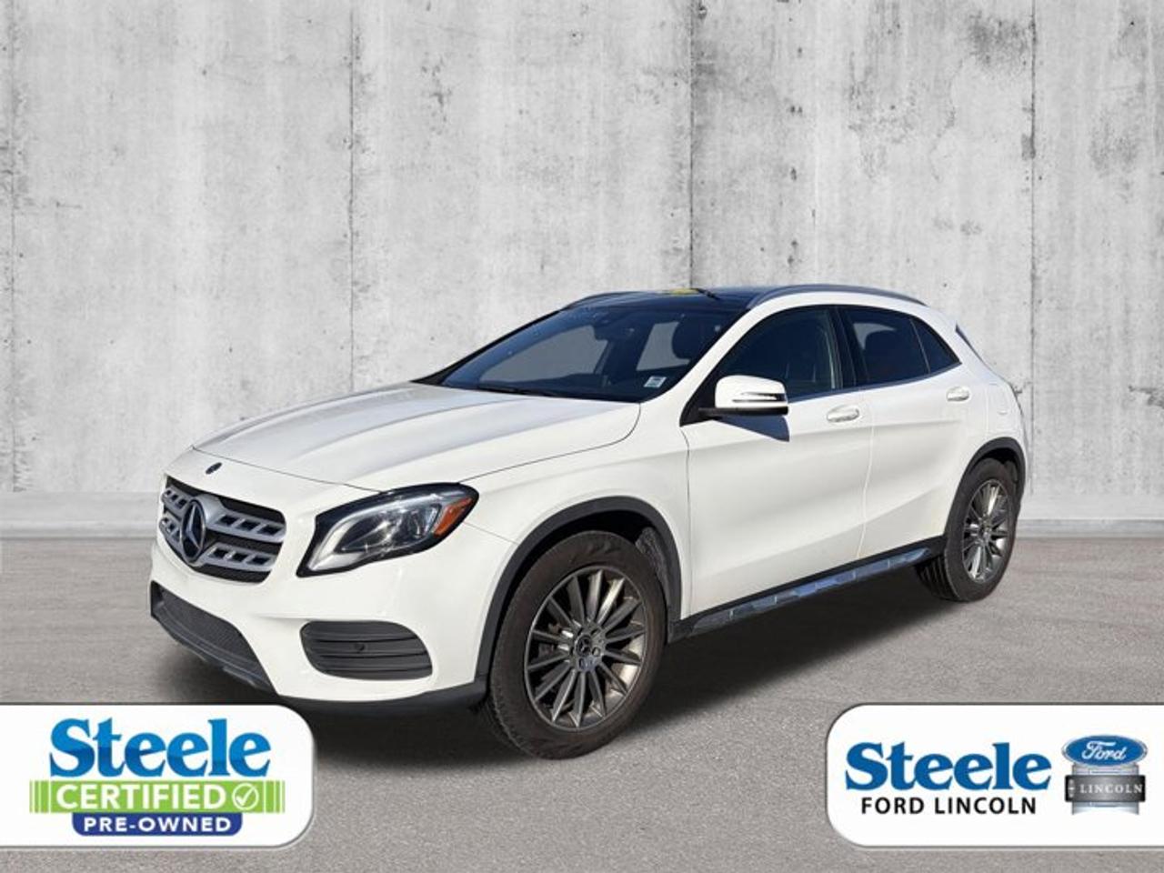 Recent Arrival!White2019 Mercedes-Benz GLA 250 4MATIC®4MATIC® 7-Speed Automatic 2.0L I4 DOHC TurbochargedVALUE MARKET PRICING!!.ALL CREDIT APPLICATIONS ACCEPTED! ESTABLISH OR REBUILD YOUR CREDIT HERE. APPLY AT https://steeleadvantagefinancing.com/6198 We know that you have high expectations in your car search in Halifax. So if youre in the market for a pre-owned vehicle that undergoes our exclusive inspection protocol, stop by Steele Ford Lincoln. Were confident we have the right vehicle for you. Here at Steele Ford Lincoln, we enjoy the challenge of meeting and exceeding customer expectations in all things automotive.