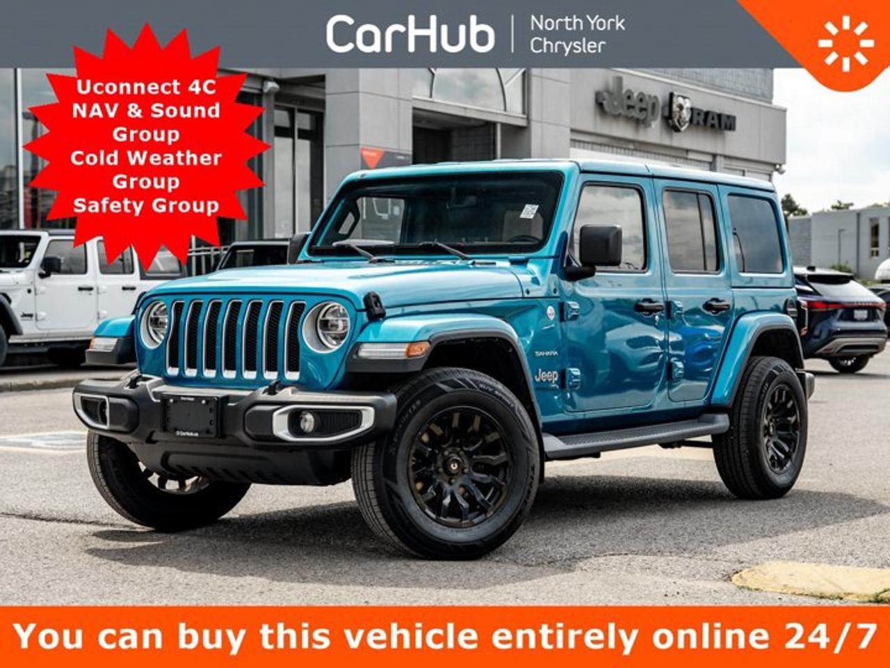 2020 Jeep Wrangler Unlimited Sahara Cold Weather Group Uconnect 4C NAV & Sound Group Photo0