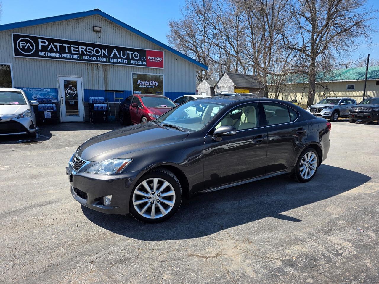 2.5L AWD - HEATED SEATS - ALLOYS Experience luxury and performance with the 2010 Lexus IS 250, now available at Patterson Auto Sales. This pre-owned sedan features a powerful 2.5L V6 24V DOHC engine, delivering a smooth and responsive drive every time you get behind the wheel. With its refined styling, comfortable interior, and advanced engineering, the Lexus IS 250 offers the perfect blend of elegance and excitement. Dont miss your chance to own a premium vehicle at an exceptional valuevisit us today and take the 2010 Lexus IS 250 for a test drive.