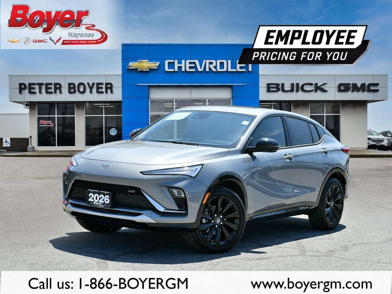 <p>This <strong>2026 Buick Envista Sport Touring</strong> in an elegant gray finish is the ideal front-wheel-drive SUV for the discerning driver. Its fluid handling and responsive performance are powered by a robust ECOTEC 1.2L turbo engine, offering an impressive 137 horsepower.</p><p>The striking exterior features 19" black painted aluminum wheels and all-season tires, complemented by a streamlined silhouette that turns heads on any road. Step inside to find an interior that perfectly balances luxury and practicality, with ebony seats adorned with Santorini Blue stitching and a host of convenient features. The power moonroof invites natural light into the stylish cabin, accentuating the technologically advanced environment.</p><p>Advanced technology is at the core of this Envista, boasting an 11" diagonal HD color touchscreen. Stay connected with ease through Bluetooth, wireless Apple CarPlay, and Android Auto capabilities. Safety is paramount with cutting-edge features like lane assist, parking sensors, and a sophisticated backup camera, ensuring peace of mind with every drive. Additionally, the Convenience II Package offers wireless charging and a power liftgate for added functionality.</p><p>Ideal for families and tech-savvy individuals who prioritize comfort and modern connectivity, this Buick Envista Sport Touring invites you to elevate your daily drive. Reach out to our dealership today to explore all the exciting features this new Buick has to offer!</p>