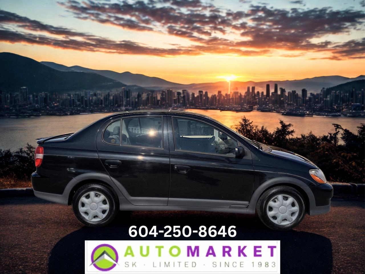 CALL OR TEXT KARL @ 6-0-4-2-5-0-8-6-4-6 FOR INFO & TO CONFIRM WHICH LOCATION.<br /><br />NICE LOW KM TOYOTA ECHO WITH AUTOMATIC TRANSMISSION. THROUGH THE SHOP, FULLY INSPECTED AND READY TO GO! LOCAL, 1 OWNER CAR WITH NO ACCIDENT DECLARATIONS. ALL 4 TIRES ARE NEARLY NEW WITH 90% TREAD AND THE BRAKES HAVE TONS OF LIFE LEFT ON THE THEM. IT NEEDS NOTHING. FUEL EFFICIENT AND ONE OF THE MOST RELIABLE CARS ON THE PLANET!&nbsp;<br /><br />2 LOCATIONS TO SERVE YOU, BE SURE TO CALL FIRST TO CONFIRM WHERE THE VEHICLE IS.<br /><br />We are a family owned and operated business for 40 years. Since 1983 we have been committed to offering outstanding vehicles backed by exceptional customer service, now and in the future. Whatever your specific needs may be, we will custom tailor your purchase exactly how you want or need it to be. All you have to do is give us a call and we will happily walk you through all the steps with no stress and no pressure.<br /><br />&nbsp; &nbsp; &nbsp; &nbsp; &nbsp; &nbsp; &nbsp; &nbsp; &nbsp; &nbsp; &nbsp; &nbsp; &nbsp; &nbsp; &nbsp; &nbsp; &nbsp; &nbsp; &nbsp; &nbsp; &nbsp; &nbsp; WE ARE THE HOUSE OF YES!<br /><br />ADDITIONAL BENEFITS WHEN BUYING FROM SK AUTOMARKET:<br /><br />-ON SITE FINANCING THROUGH OUR 17 AFFILIATED BANKS AND VEHICLE&nbsp; &nbsp; &nbsp; &nbsp; &nbsp; &nbsp; &nbsp; &nbsp; &nbsp; &nbsp; &nbsp; &nbsp; &nbsp; &nbsp; &nbsp; &nbsp; &nbsp; &nbsp; &nbsp; &nbsp; &nbsp; &nbsp; &nbsp; &nbsp; &nbsp; &nbsp; FINANCE COMPANIES.<br />-IN HOUSE LEASE TO OWN PROGRAM.<br />-EVERY VEHICLE HAS UNDERGONE A 120 POINT COMPREHENSIVE INSPECTION.<br />-EVERY PURCHASE INCLUDES A FREE POWERTRAIN WARRANTY.<br />-EVERY VEHICLE INCLUDES A CARFAX AND ICBC DAMAGE REPORT.<br />-EVERY VEHICLE IS GUARANTEED LIEN FREE.<br />-DISCOUNTED RATES ON PARTS AND SERVICE FOR YOUR NEW CAR AND ANY OTHER&nbsp; &nbsp;FAMILY CARS THAT NEED WORK NOW AND IN THE FUTURE.<br />-40 YEARS IN THE VEHICLE SALES INDUSTRY.<br />-A+++ MEMBER OF THE BETTER BUSINESS BUREAU.<br />-RATED&nbsp;TOP DEALER BY CARGURUS 8 YEARS IN A ROW<br />-MEMBER&nbsp;IN GOOD STANDING WITH THE VEHICLE SALES AUTHORITY OF BRITISH&nbsp; &nbsp;COLUMBIA.<br />-MEMBER OF THE AUTOMOTIVE RETAILERS ASSOCIATION.<br />-COMMITTED CONTRIBUTOR TO OUR LOCAL COMMUNITY AND THE RESIDENTS OF BC.<br /> This vehicle has been Fully Inspected, Certified and Qualifies for Our Free Extended Warranty.Don't forget to ask about our Great Finance and Lease Rates. We also have a Options for Buy Here Pay Here and Lease to Own for Good Customers in Bad Situations. 2 locations to help you, White Rock and Langley. Be sure to call before you come to confirm the vehicles location and availability or look us up at www.automarketsales.com. White Rock 604-542-4970 and Langley 604-533-1310. Serving Surrey, Delta, Langley, Richmond, Vancouver, all of BC and western Canada. Financing & leasing available. CALL SK AUTOMARKET LTD. 6045424970. Call us toll-free at 1 877 813-6807. $999 Documentation fee (negotiable) and applicable taxes are in addition to advertised prices. LANGLEY LOCATION DEALER# 40038 S. SURREY LOCATION DEALER #9987