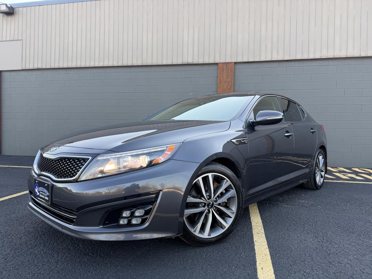 <p dir=ltr style=text-align: center;>Marlin Motors Limited</p><p dir=ltr style=text-align: center;>OMVIC & UCDA Registered</p><p dir=ltr style=text-align: center;>135 Cushman Rd, St Catharines ON</p><p style=text-align: center;><strong>&nbsp;</strong></p><p dir=ltr style=text-align: center;>2015 Kia Optima SX Turbo</p><p dir=ltr style=text-align: center;>*CLEAN CARFAX*</p><p style=text-align: center;><strong>&nbsp;</strong></p><p dir=ltr style=text-align: center;>Super nice sporty car with low kilometers! Loaded with all options & great fuel economy!</p><p dir=ltr style=text-align: center;><br>-274HP Turbocharged Engine</p><p dir=ltr style=text-align: center;>-Leather Seats</p><p dir=ltr style=text-align: center;>-Dual Sunroof</p><p dir=ltr style=text-align: center;>-Remote Start</p><p dir=ltr style=text-align: center;>-Heated/Cooled Seatsl</p><p dir=ltr style=text-align: center;>-Factory Navigation System</p><p dir=ltr style=text-align: center;>-Infinity Sound System</p><p dir=ltr style=text-align: center;>-Blind Spot Monitoring</p><p style=text-align: center;><strong><br><br></strong></p><p dir=ltr style=text-align: center;>Just serviced! Including brand new turbocharger, intercooler, brakes all around, muffler, spark plugs, stabilizer links, fresh oil change, four wheel alignment & complete detail.</p><p style=text-align: center;><strong>&nbsp;</strong></p><p dir=ltr style=text-align: center;>$9,999 + HST/Licensing</p><p dir=ltr style=text-align: center;>Price Includes Safety & Carfax&nbsp;</p><p style=text-align: center;><strong>&nbsp;</strong></p><p dir=ltr style=text-align: center;>Financing & Warranties Available!&nbsp;</p><p dir=ltr style=text-align: center;>Fill out an application on our website below</p><p dir=ltr style=text-align: center;>Visit our website - <a href=http://marlinmotorsltd.com>marlinmotorsltd.com</a>&nbsp;</p><p style=text-align: center;><strong>&nbsp;</strong></p><p dir=ltr style=text-align: center;>*PLEASE NOTE WE OPERATE BY APPOINTMENT ONLY - CALL OR TEXT 289-407-3002 ANYTIME TO SCHEDULE AN APPOINTMENT*</p><p style=text-align: center;>&nbsp;</p>