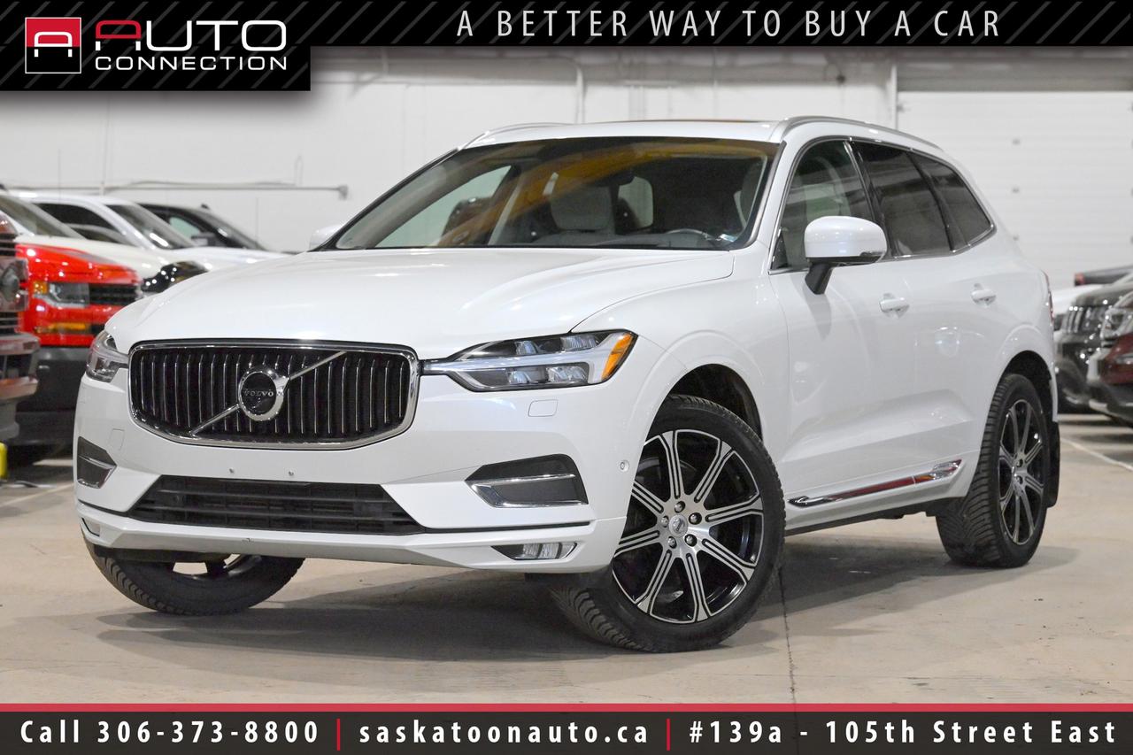 <p><span><font color=#000000><span>Financing & Warranty Available!</span><span><br></span></font></span><span><br></span><span>Lots of Features! - Volvo IntelliSafe Technology - Excellent Condition</span><span><br></span><span><br>The <span>2020 Volvo XC60 T6 Inscription</span> offered by Saskatoon Auto Connection delivers a perfect blend of refined Scandinavian luxury, confident performance, and everyday practicality. Finished in Crystal White Metallic with a Blond Fine Nappa Leather interior, it creates an upscale first impression that is matched by a beautifully crafted cabin. The supercharged 2.0L turbocharged engine and All-Wheel Drive system provide smooth, responsive power and secure traction for Saskatchewan driving conditions. Inside, the experience is elevated with heated and cooled front seats, heated rear seats, a heated steering wheel, and quad-zone automatic climate control for year-round comfort. Technology is seamlessly integrated through the 12.3-inch digital driver display, 9-inch Sensus touchscreen, Sensus Navigation Pro, Apple CarPlay, and Android Auto. Safety and confidence come standard with Pilot Assist, adaptive cruise control, Blind Spot Information System with Steer Assist, Cross-Traffic Alert with Auto Braking, Lane-Keeping Aid, and a 360-degree surround view camera. A panoramic moonroof with power shade, customizable ambient lighting, and a premium 14-speaker Harman/Kardon sound system make every drive feel first-class. Practical touches like proximity keyless entry, a power liftgate, front and rear park assist, and rain-sensing wipers add convenience to its luxury appeal. Riding on 20-inch alloy wheels and featuring signature Thors Hammer LED headlights, this XC60 Inscription stands out as a sophisticated SUV that is as impressive to drive as it is to behold.<br><br></span><span>Key Features:</span><span><br></span><span><br>- All-Wheel Drive (AWD)<br>- Cooled & Heated Front Seats<br>- Heated Rear Seats<br>- Heated Steering Wheel<br>- Head-Up Display (HUD)<br>- Apple CarPlay & Android Auto Compatibility<br>- Adaptive Cruise Control<br>- Panoramic Moonroof w/ Power Shade<br>- Sensus Navigation Pro System<br>- 14-Speaker Harman/Kardon Premium Sound System w/ Subwoofer<br>- Front & Rear Park Assist<br>- 360-Degree Surround View Camera<br>- Pilot Assist<br>- Blind Spot Information System w/ Steer Assist<br>- Cross-Traffic Alert w/ Auto Braking<br>- Lane-Keeping Aid<br>- Road Sign Information<br>- Run-Off Road Mitigation<br>- Power Liftgate<br>- Proximity Keyless Entry<br>- 12.3-Inch Digital Driver Display<br>- 9-Inch Sensus Touchscreen<br>- Quad-Zone Automatic Climate Control<br>- Rain-Sensing Windshield Wipers<br>- Driver & Passenger Seat Memory Settings<br>- Customizable Ambient Interior Lighting<br>- Full-LED Active Auto High Beams<br>- Thors Hammer LED Headlights<br>- LED Fog Lights<br>- Headlamp Washers<br>- 20-Inch 8-Spoke Alloy Wheels<br>- 2.0L Supercharged 4-Cylinder Turbo Engine<br><br><span>Exterior Colour:</span> Crystal White Metallic<br><span>Interior Colour:</span> Blond Fine Nappa Leather<br><br><span>Manufacturers Brochure:</span> </span><a href=https://cdn.dealereprocess.org/cdn/brochures/volvo/2020-xc60.pdf target=_blank><span>https://cdn.dealereprocess.org/cdn/brochures/volvo/2020-xc60.pdf</span></a><span><br><br></span><span>Unlock a full year of exclusive VIP benefits with your purchase! Enjoy 20% off labour, 25% off tires, free windshield stone chip repairs, and so much more. Visit saskatoonauto.ca for all the details.<br></span><span><br>Honesty Pricing eliminates the haggle hassle by providing you with our lowest possible selling price up front. In fact, it is the lowest price in our market, and we will prove it by disclosing a comprehensive market report of what our competitors are selling similar vehicles for.<br></span><span><br>This vehicle meets our Diamond Certification standard, which begins by selecting only premium quality vehicles and subjecting them to a much more comprehensive inspection process than typical dealerships use. Diamond Certified ensures a clean history, exceptional appearance and problem-free operation.<br></span><span><br>At Saskatoon Auto Connection we sell pre-owned automobiles the way we would like to buy them ourselves. Since 2008, we have been dedicated to providing the highest level of integrity and transparency in our industry, in combination with the highest quality vehicles at the most competitive prices in Saskatchewan. Our friendly staff is ready to positively redefine your expectations of the pre-owned automobile space.</span></p>