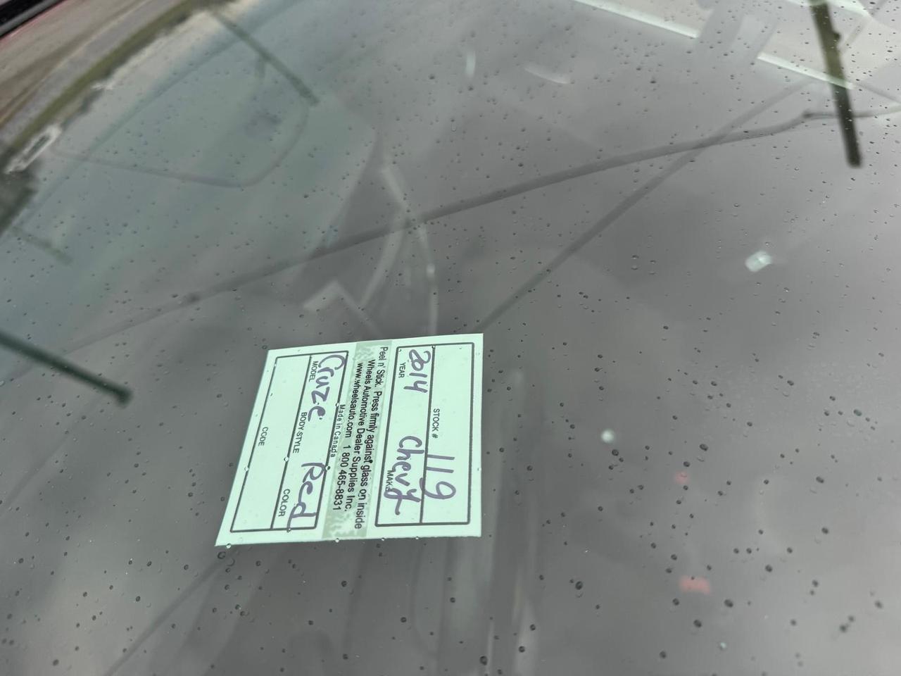 2014 Chevrolet Cruze 1LT, SEDAN, ONLY 159KMS, MANUAL, AS IS SPECIAL Photo