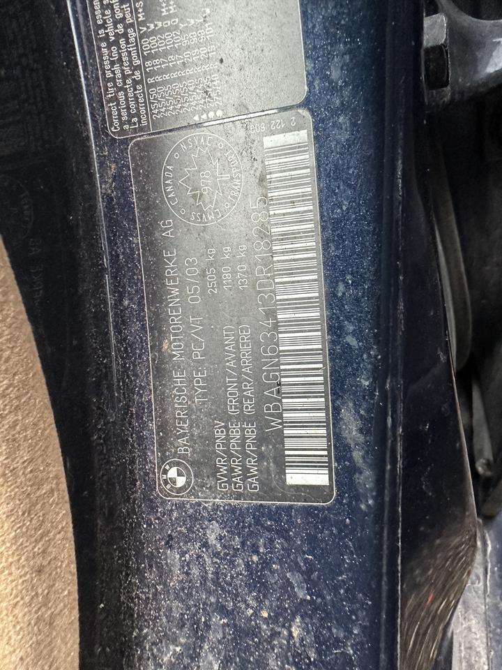 2003 BMW 7 Series 745Li, SEDAN, LOADED, RUNS, NEEDS WORK, AS IS Photo