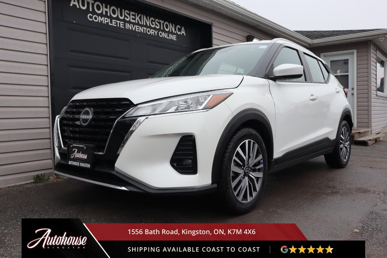 <p><strong>The 2024 Nissan Kicks SV</strong><span style=color:rgba( 0 , 0 , 0 , 0.9 )>  Featuring a 1.6-liter inline-4 <strong>achieving an exceptional estimated 7.7 L/100km city and 6.6 L/100km highway fuel efficiency.</strong> The SV trim showcases premium cloth seating, includes heated front seats, 6-way manual driver seat, heated leather-wrapped steering wheel, automatic climate control, and NissanConnect 8-inch touchscreen with Apple CarPlay, Android Auto, Bluetooth streaming, and a 6-speaker audio system. Nissan Safety Shield 360 includes Automatic Emergency Braking with Pedestrian Detection, Blind Spot Warning, Rear Cross Traffic Alert, Lane Departure Warning, High Beam Assist, and Rear Automatic Braking. Additional features include intelligent key with push-button start, remote engine start, and a clean carfax.</span></p>