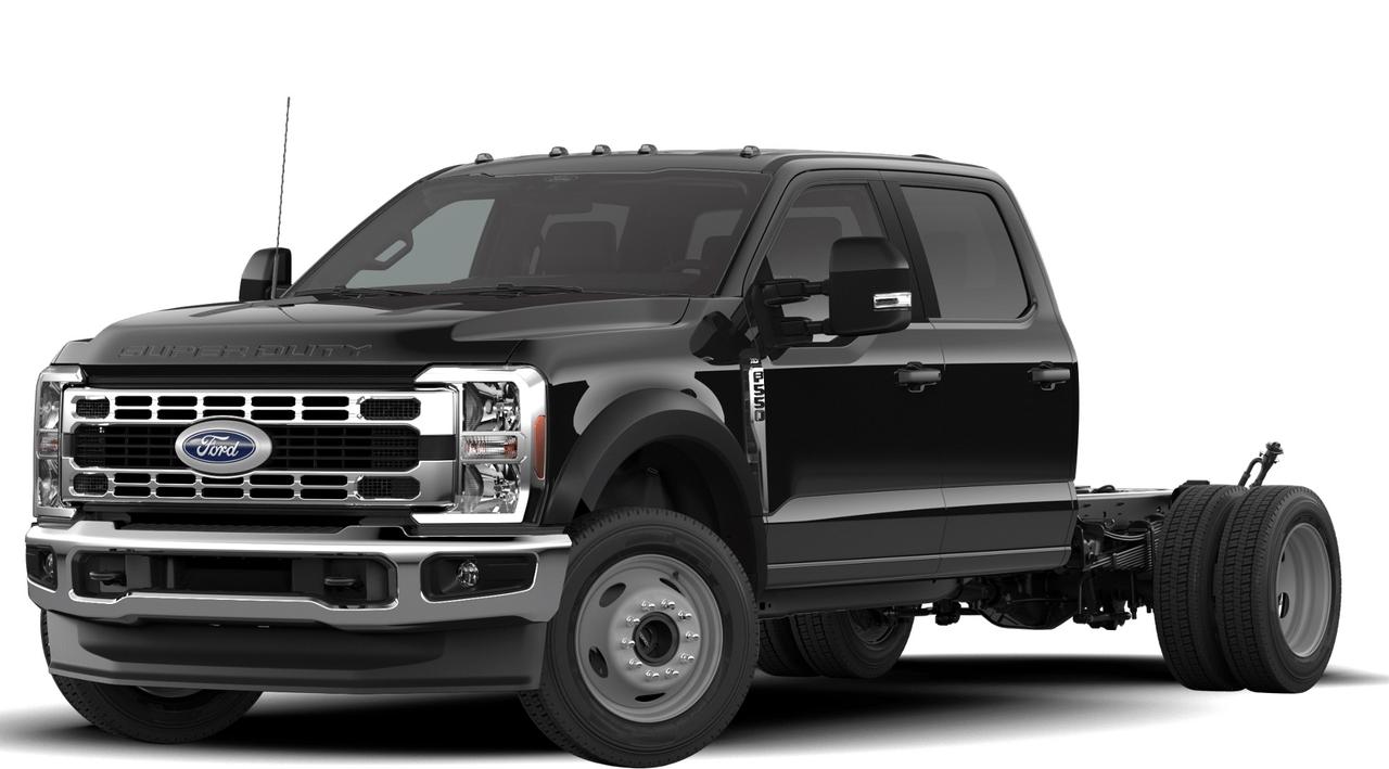 <p>Looking for a heavy-duty workhorse that can handle anything you throw at it? Then check out this new 2026 Ford F-550 4X4 CHASSIS CAB DRW/ available now at Webbs 1441! This truck is built tough and ready to get the job done, no matter the task. With its powerful 6.7L Power Stroke V8 Diesel engine and 10-speed automatic transmission, youll have the muscle and the control to tackle challenging terrain and heavy loads. The Agate Black exterior gives it a sleek and professional look, while the spacious interior, featuring comfortable cloth seating and convenient features, ensures a comfortable ride.</p><p><strong><em>Powered by AutoIntelligence&trade;</em></strong> Powered by AutoIntelligence&trade;</p>