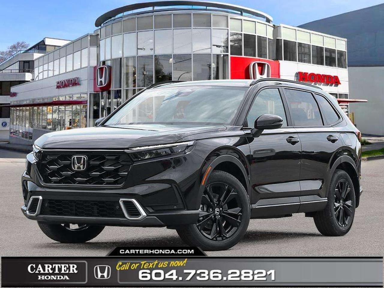 Discover refined performance, advanced hybrid innovation, and premium comfort with the 2026 Honda CR-V Hybrid Touring, now available at Carter Honda. Powered by Hondas advanced two motor hybrid system with Real Time All Wheel Drive, it delivers smooth, responsive acceleration with impressive fuel efficiency for both city commutes and highway travel. The Touring trim stands out with sleek LED lighting, distinctive alloy wheels, and sophisticated exterior styling that create a confident, upscale presence. Inside, the spacious cabin features leather trimmed seating, a heated steering wheel, a power adjustable drivers seat with memory, and a fully digital instrument display. A high resolution touchscreen with wireless Apple CarPlay, Android Auto, and built in navigation keeps you seamlessly connected, while the Honda Sensing suite provides advanced safety and driver assistance. Premium comfort meets intelligent efficiency in the CR-V Hybrid Touring. Schedule your test drive today at Carter Honda and experience it firsthand. <b>Why Choose Carter Honda?</b> - We provide an unmatched vehicle purchasing experience that puts YOU FIRST! - Exceeding customer expectations for over three decades, with a history of loyalty and community trust - 4.6-star Google rating, backed by over 3,000 satisfied customer reviews - Experience upfront pricing, zero hidden fees, and 100% transparency at every step - Fast approvals and 99% acceptance rates, regardless of your credit status! - Enjoy our 7-day vehicle exchange policy for added peace of mind - We welcome vehicle trades and guarantee the best price - Our multilingual staff speaks many languages to assist you better Were here to help you drive the vehicle you want, the vehicle you deserve! Dealer fee of $999.00 included in advertised price (Dealer No. 1100).