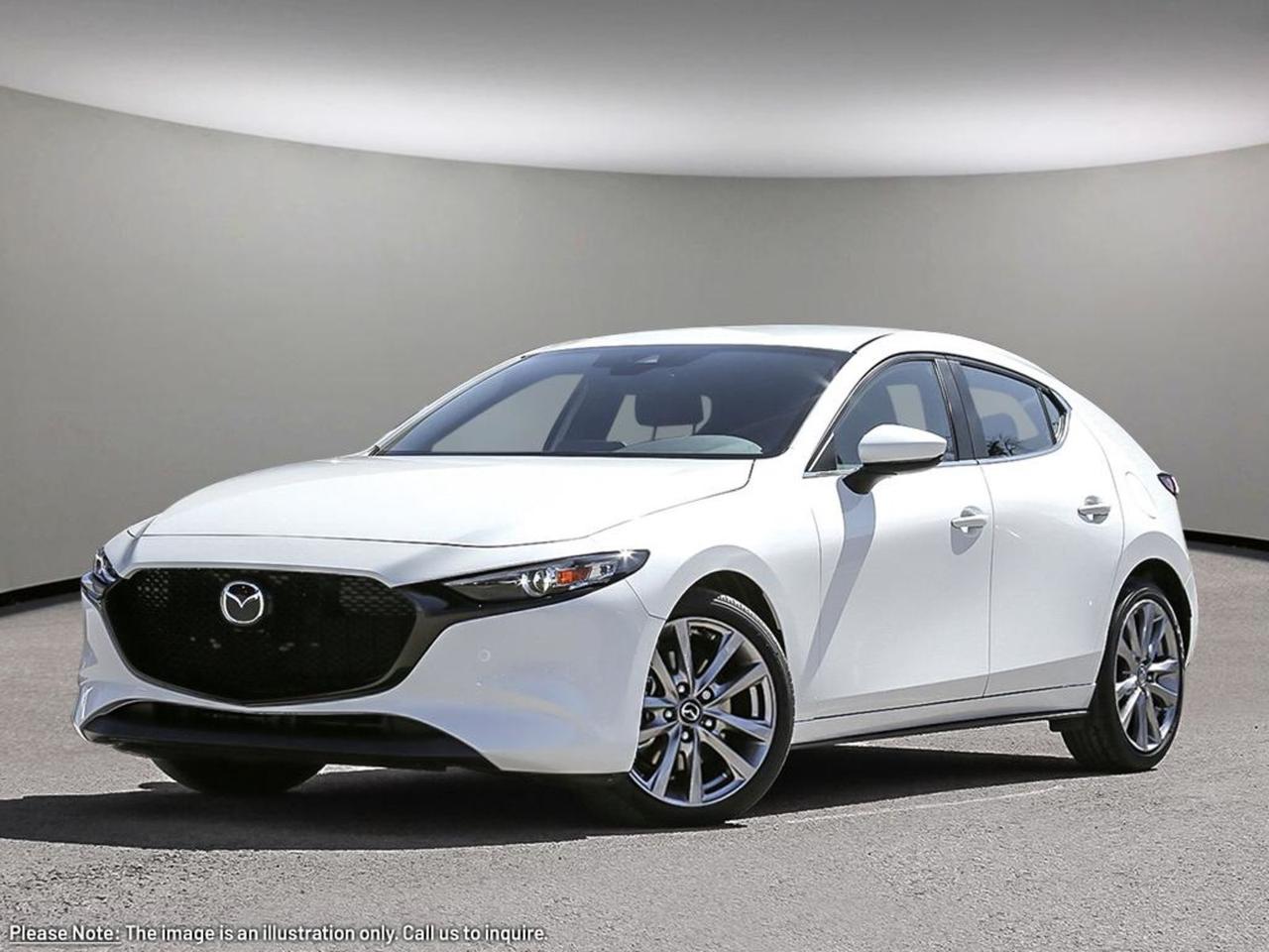 Experience the perfect blend of style, performance, and cutting-edge technology with the 2026 Mazda Mazda3 Sport GT Auto i-ACTIV AWD. Featuring a dynamic 2.5L SKYACTIV-G engine paired with smooth 6-speed automatic transmission and all-wheel drive, this model delivers confident handling in every condition.Step inside to enjoy a sophisticated Black leather-trimmed interior with heated front seats, dual-zone climate control, and a premium Bose sound system. Stay connected effortlessly with wireless Apple CarPlay, Android Auto, and Qi wireless charging, all presented on a crisp 10.2-inch touchscreen with intuitive navigation.Safety and convenience come standard with advanced driver aids like lane departure prevention, blind spot monitoring, adaptive cruise control with stop & go, front and rear parking sensors, and an aerial view camera. Plus, the sleek 18 Dark Grey alloy wheels and LED adaptive headlights ensure you turn heads wherever you go.Elevate your drive with the 2026 Mazda3 Sport GT  where sophistication meets innovation. Visit us today to take it for a spin!Go Mazda is an AMVIC licensed business