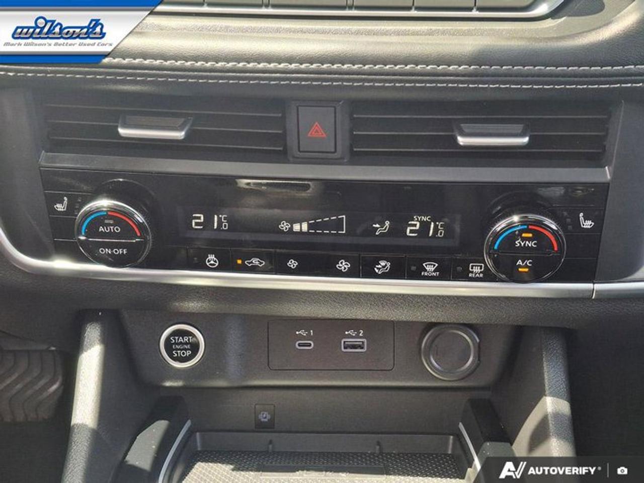 2023 Nissan Rogue SV Midnight Edition AWD | Leather | Pano Roof | Heated Seats + Steering | Remote Start | and More ! Photo