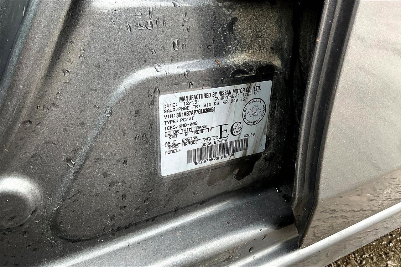 2016 Nissan Sentra | 1.8L 4-CYL | Automatic | North Bay | Photo