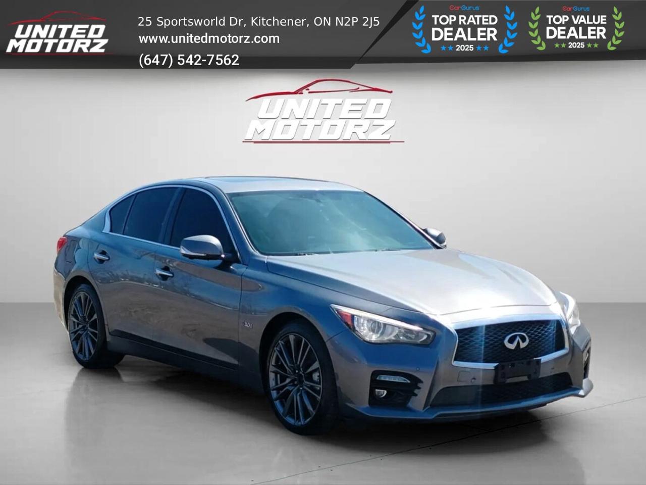 2016 Infiniti Q50 S Red Sport 400 Hp 3.0T V6~SAFETY CERTIFIED~ Photo