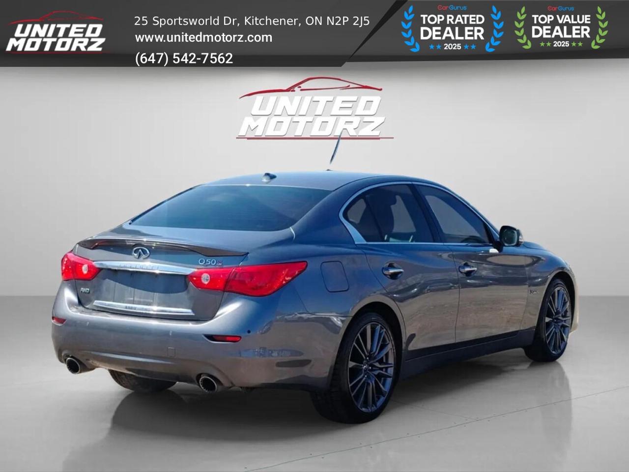 2016 Infiniti Q50 S Red Sport 400 Hp 3.0T V6~SAFETY CERTIFIED~ Photo