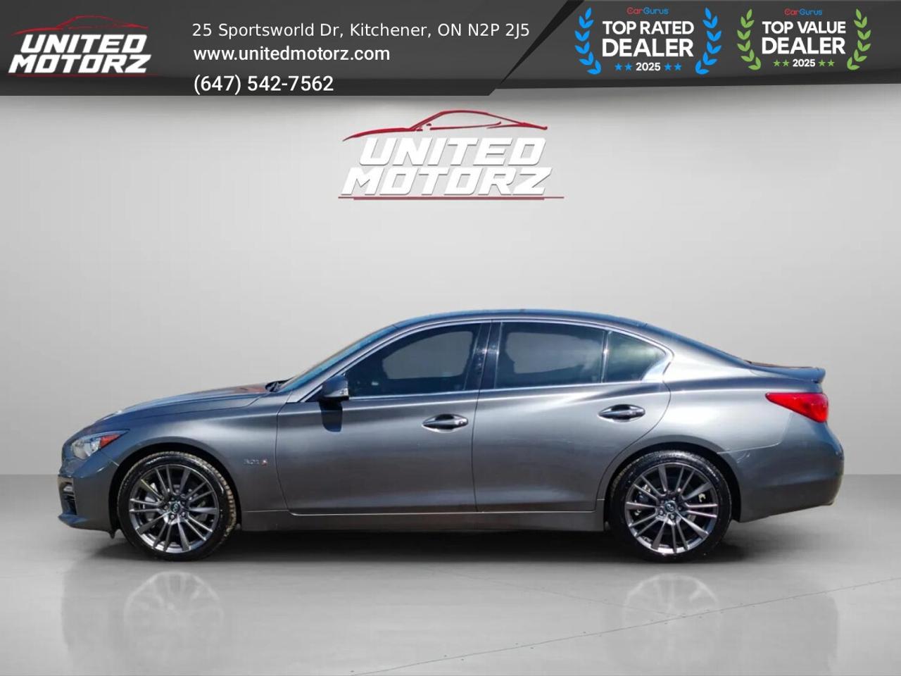 2016 Infiniti Q50 S Red Sport 400 Hp 3.0T V6~SAFETY CERTIFIED~ Photo