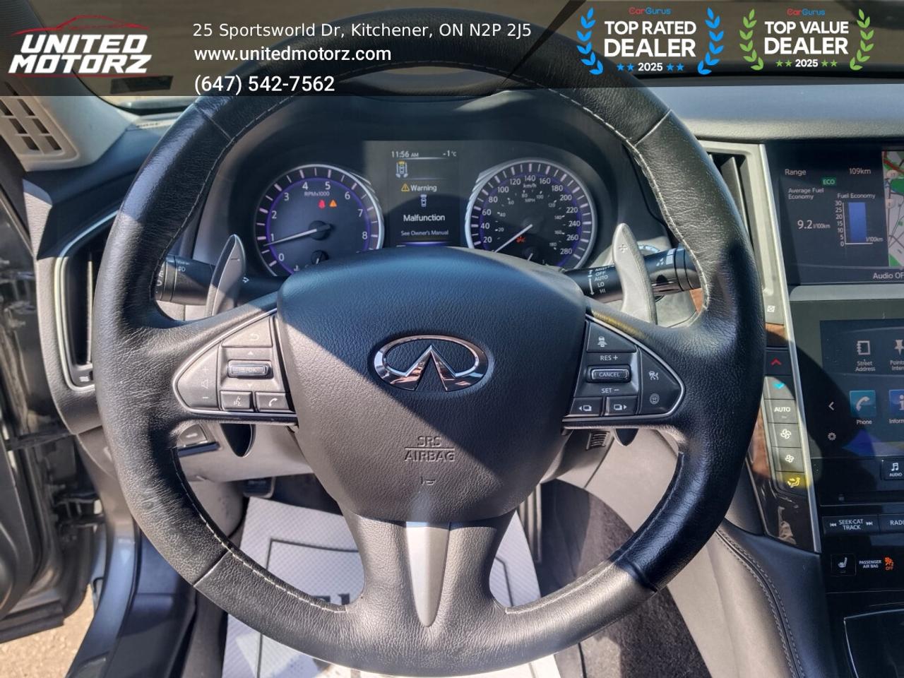 2016 Infiniti Q50 S Red Sport 400 Hp 3.0T V6~SAFETY CERTIFIED~ Photo