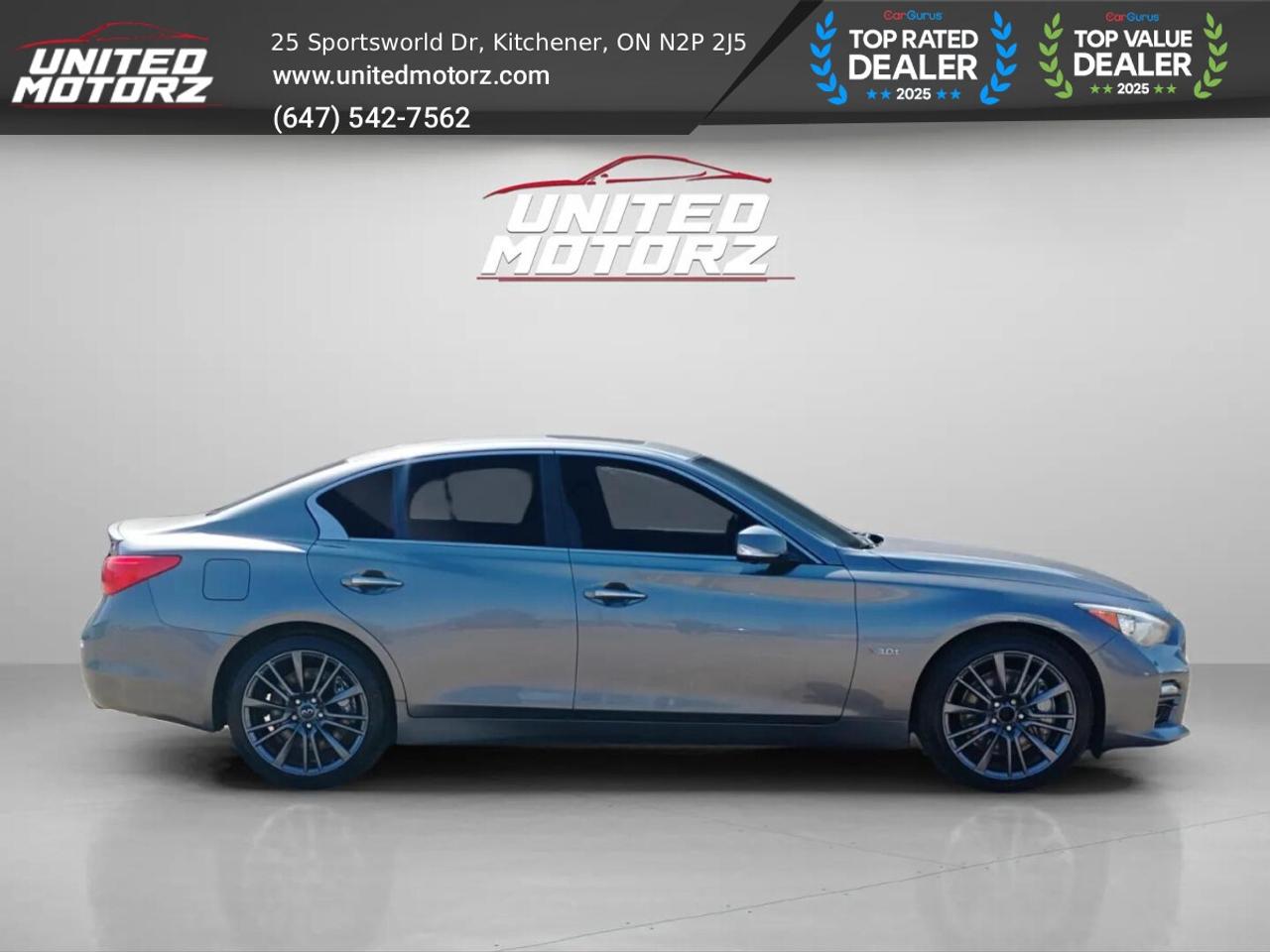 2016 Infiniti Q50 S Red Sport 400 Hp 3.0T V6~SAFETY CERTIFIED~ Photo3