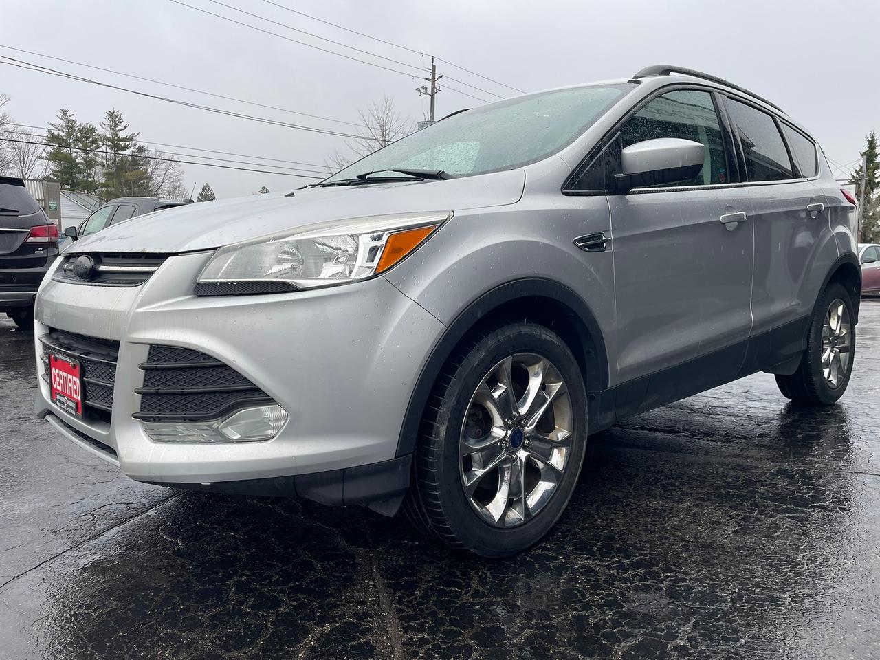 <p>CERTIFIED WITH 2 YEAR WARRANTY INCLUDED!!!</p><p><span style=color: #e2e5e9; font-family: Segoe UI Historic, Segoe UI, Helvetica, Arial, sans-serif; font-size: 15px; white-space-collapse: preserve; background-color: #252728;>Financing available for everyone with - Bad Credit - No Credit - Study Permit - Work Permit- Bankruptcy - Repos - First-time buyers - Consumer Proposal - Uber Drivers - ODSP ✅✅✅✅✅ ✅We Approve Everyone with all types of credit</span></p><p>WE FINANCE EVERYONE REGARDLESS OF CREDIT !!!</p><p>VOTED BRANTFORDS BEST USED CAR DEALER 2024 AND 2025 !!!!</p><p><span style=color: #3a3a3a; font-family: Roboto, sans-serif; font-size: 12px; background-color: #eeeeee;>Taxes, license are not included in listing price.</span></p><p>Looking for a versatile and reliable SUV that can handle anything a Canadian winter throws your way? Check out this 2015 Ford Escape 4WD SE, available now at Right Choice Auto. This stylish silver SUV offers the perfect blend of practicality and comfort, making it an ideal choice for families, commuters, and adventure seekers alike. With its fuel-efficient 4-cylinder engine and smooth automatic transmission, youll enjoy a confident and enjoyable driving experience, whether youre navigating city streets or exploring the open road. This Escape has 170,000km on the odometer.</p><p>Step inside and youll find a spacious and inviting black interior designed to keep you comfortable on every journey. This 2015 Ford Escape SE is built for performance and is ready for whatever life throws your way!</p><p>Here are some of the standout features that make this Escape a must-see:</p><ul><li><strong>Go-Anywhere Capability:</strong> With its 4-wheel drive system, this Escape is ready to conquer snow, ice, and any other challenging conditions you might encounter.</li><li><strong>Fuel Efficiency:</strong> The 4-cylinder engine provides impressive fuel economy.</li><li><strong>Automatic Transmission:</strong> Enjoy effortless driving with the smooth-shifting automatic transmission.</li><li><strong>Spacious Interior:</strong> Plenty of room for passengers and cargo, making it perfect for road trips and everyday errands.</li><li><strong>SUV Versatility:</strong> The Escapes SUV body style provides a comfortable ride and plenty of cargo space for all your needs.</li></ul><p><strong><em>Powered by AutoIntelligence&trade;</em></strong> Vehicle information has been generated using artificial intelligence and is provided for informational purposes only. While efforts are made to ensure accuracy, please confirm all details directly with the dealer.</p>