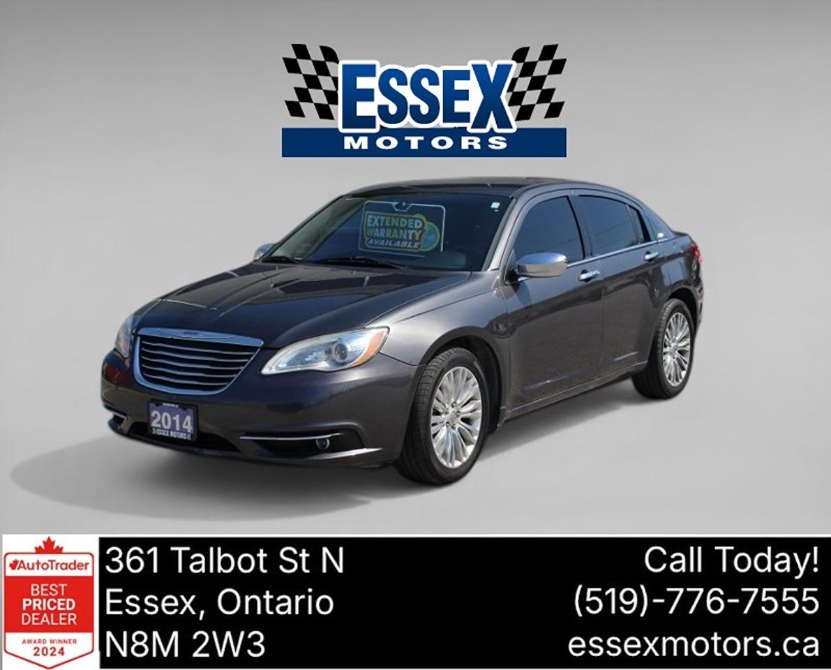 2014 Chrysler 200 Limited*Low Ks*Heated Leather*Sun Roof*Bluetooth Photo0