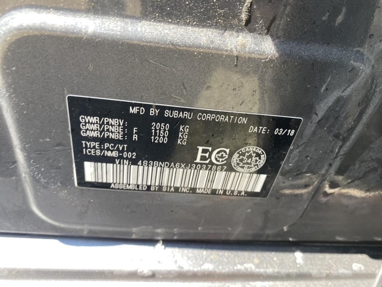 2018 Subaru Legacy  Photo