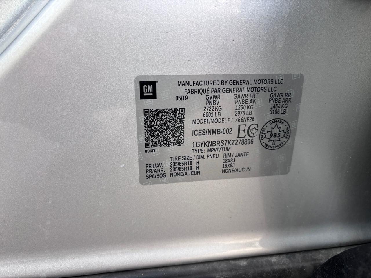 2019 Cadillac XT5 Base Photo