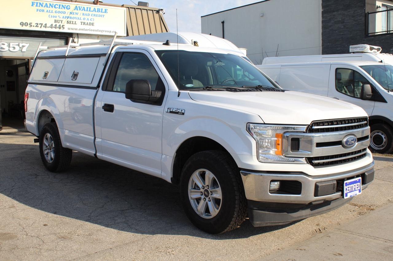 2019 Ford F-150 XLT Reg Cab 8ft Box Ladder Rack Matching Cap Photo