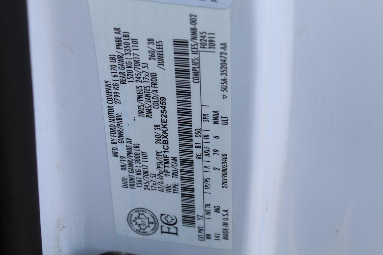 2019 Ford F-150 XLT Reg Cab 8ft Box Ladder Rack Matching Cap Photo