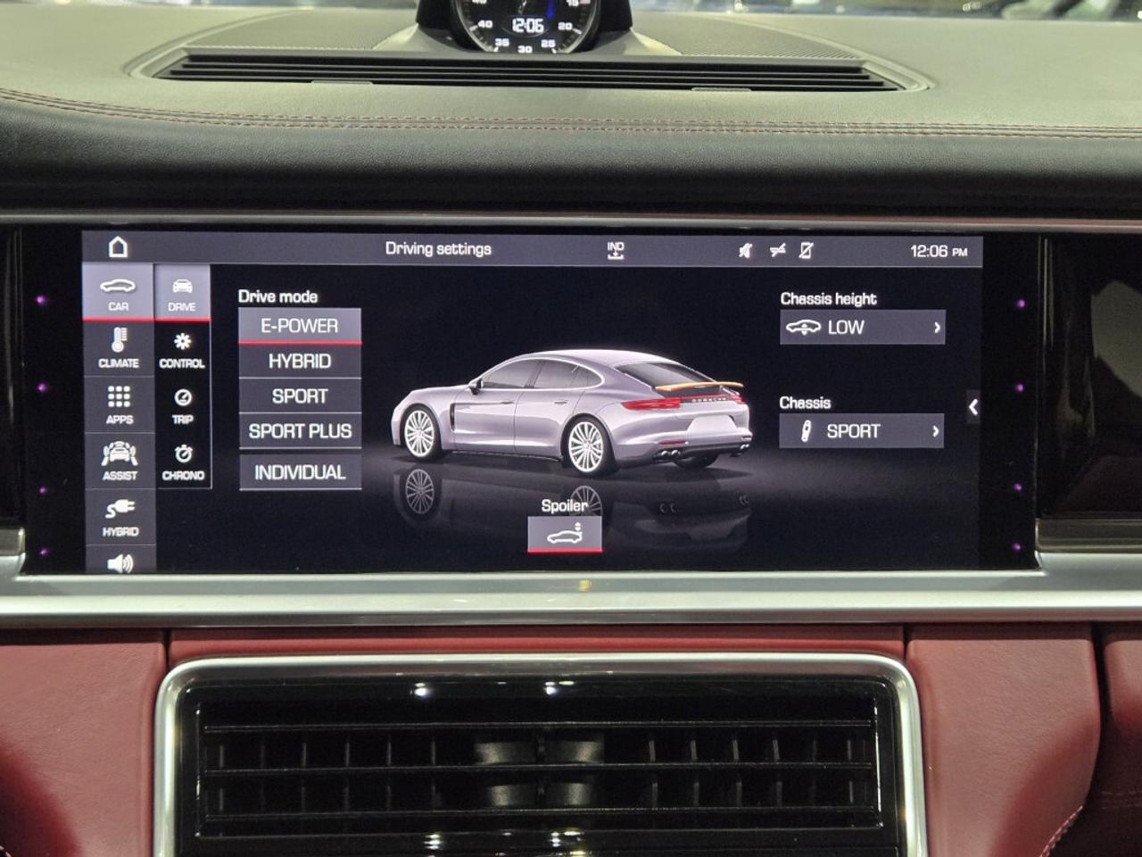 2019 Porsche Panamera 4 E-Hybrid AWD PREMIUM PLUS PKG RED INTERIOR NO AC Photo