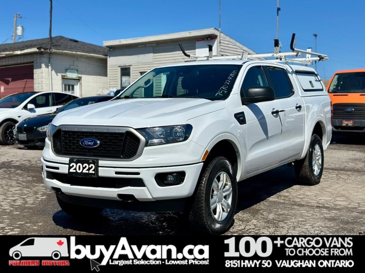 2022 Ford Ranger XLT Crew Cab 4x4 + Cap With Racks *CERTIFIED* Photo4